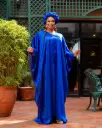 Akado Kaftan Only Without Headband Royal Blue