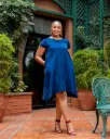 Alim Dress Navy Blue