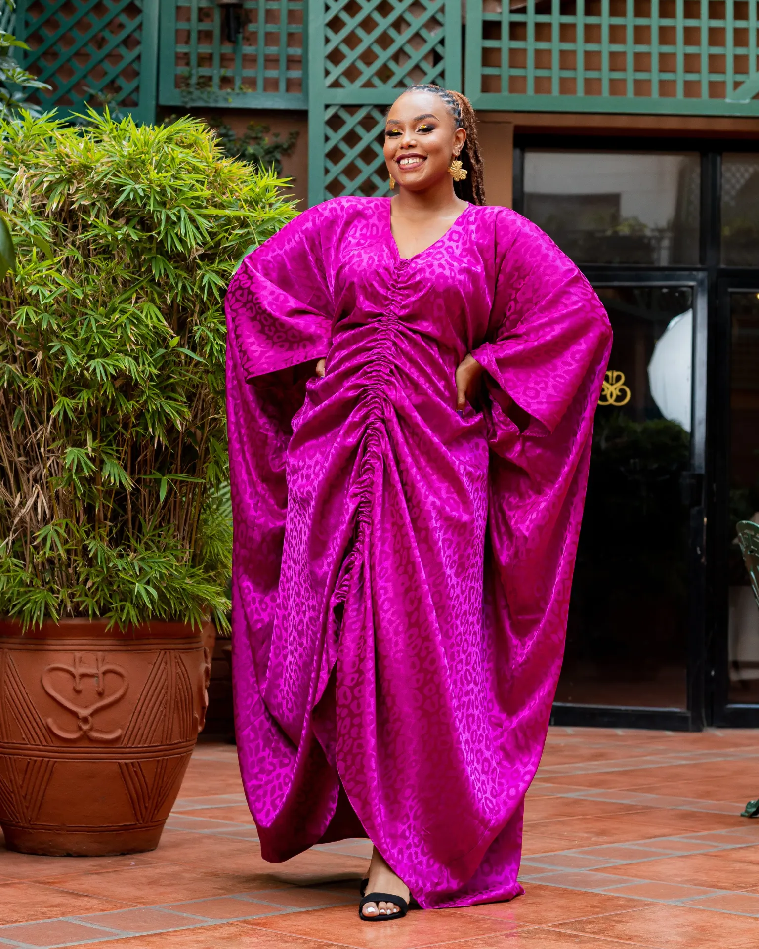 [Red] Alinjur Kaftan Parsley Red (2XS)