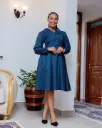 Amala Dress Navy Blue