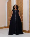 Ankara Chola Maxi Dress Black