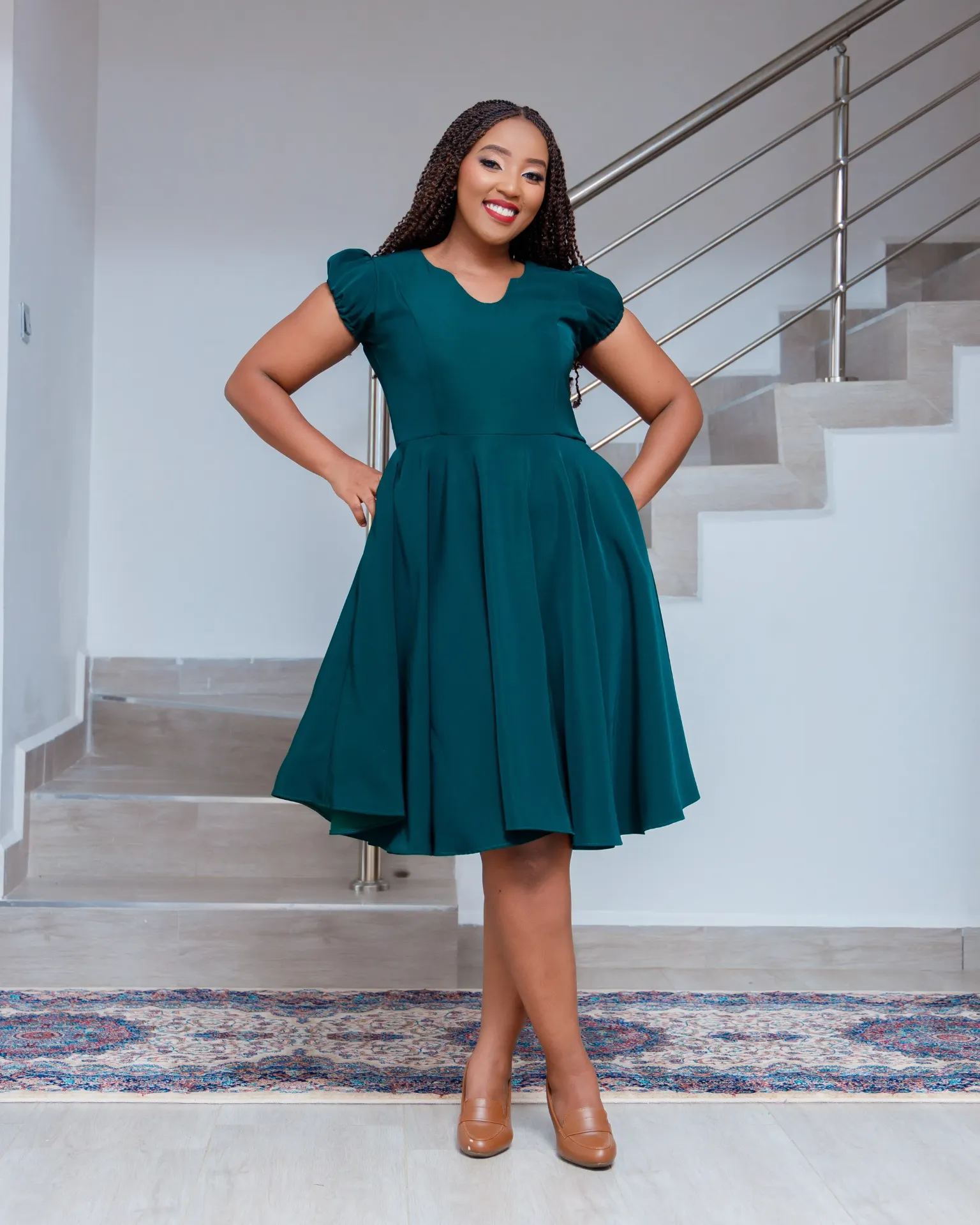 Baraka Dress Green