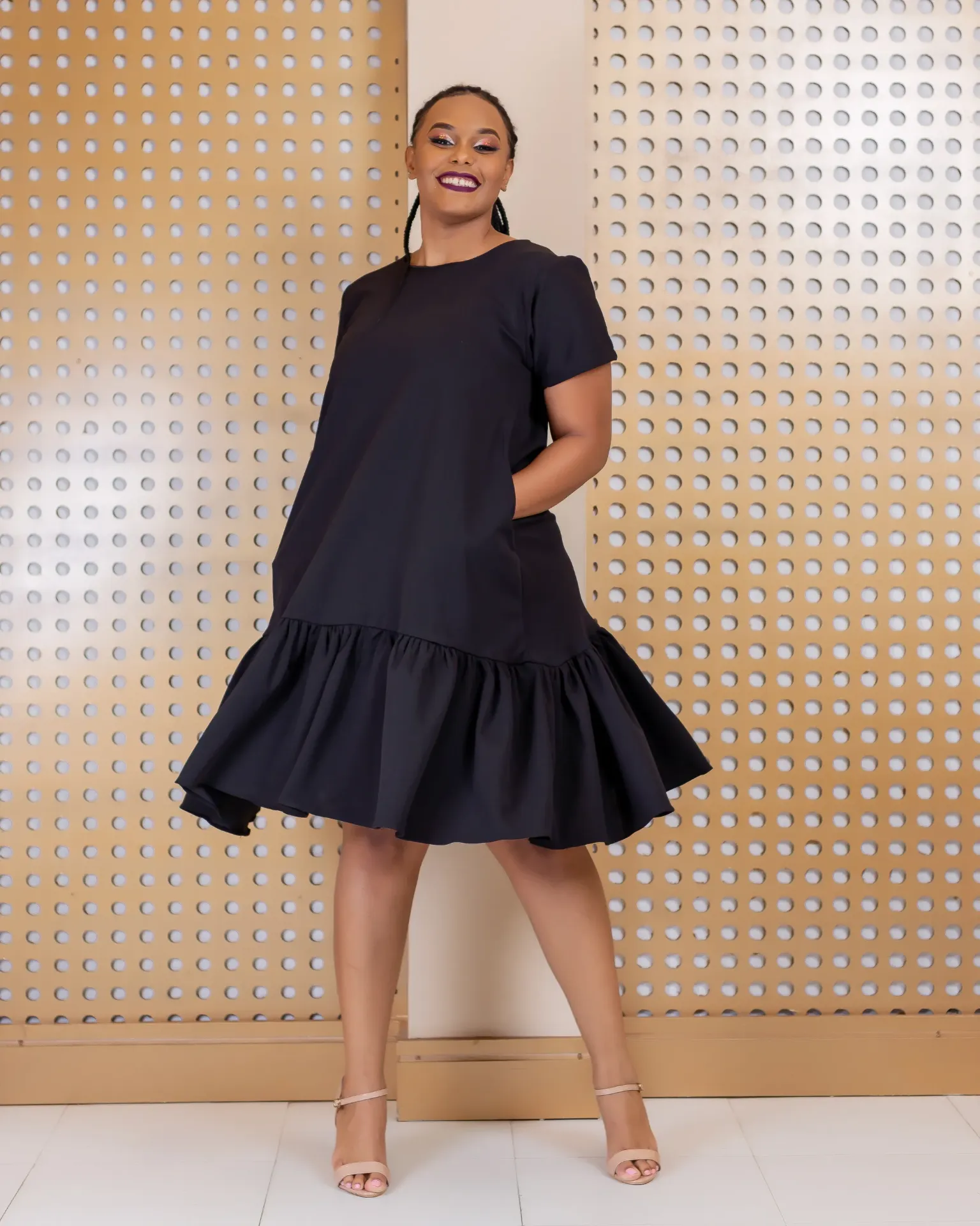Galana Shift Dress Black
