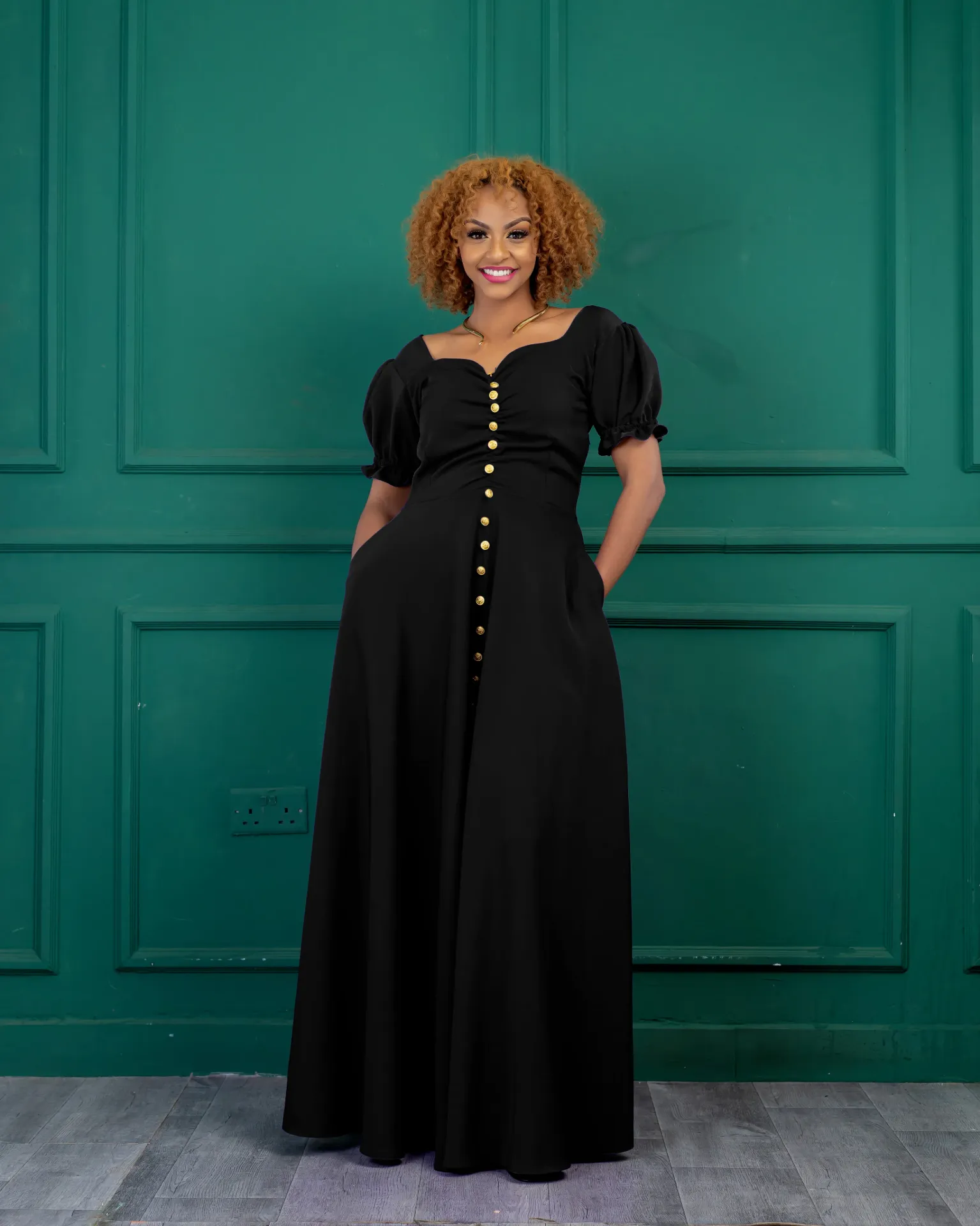 [Black] Gatero Dress Black (2XS)