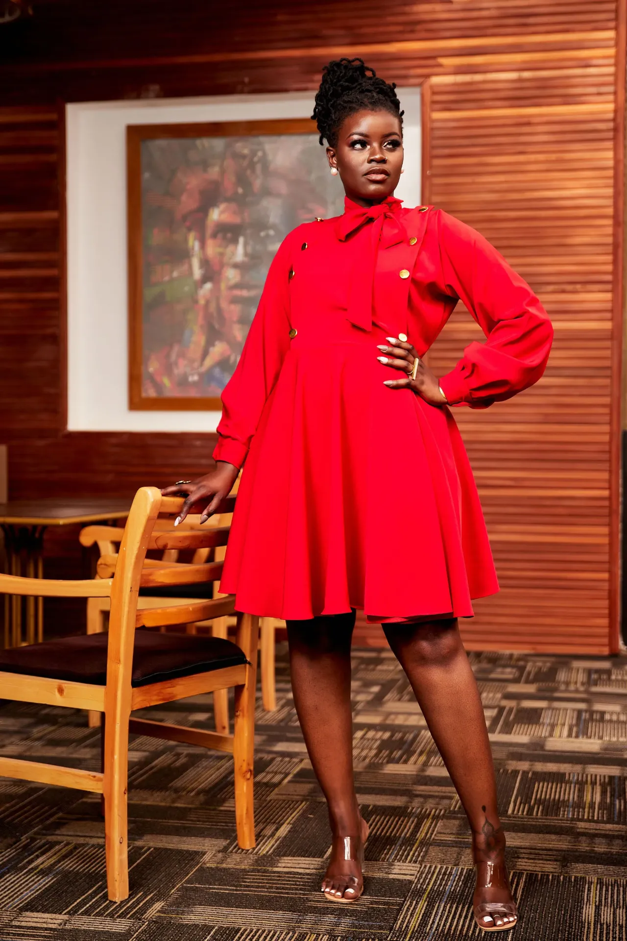 Ingile Dress Red