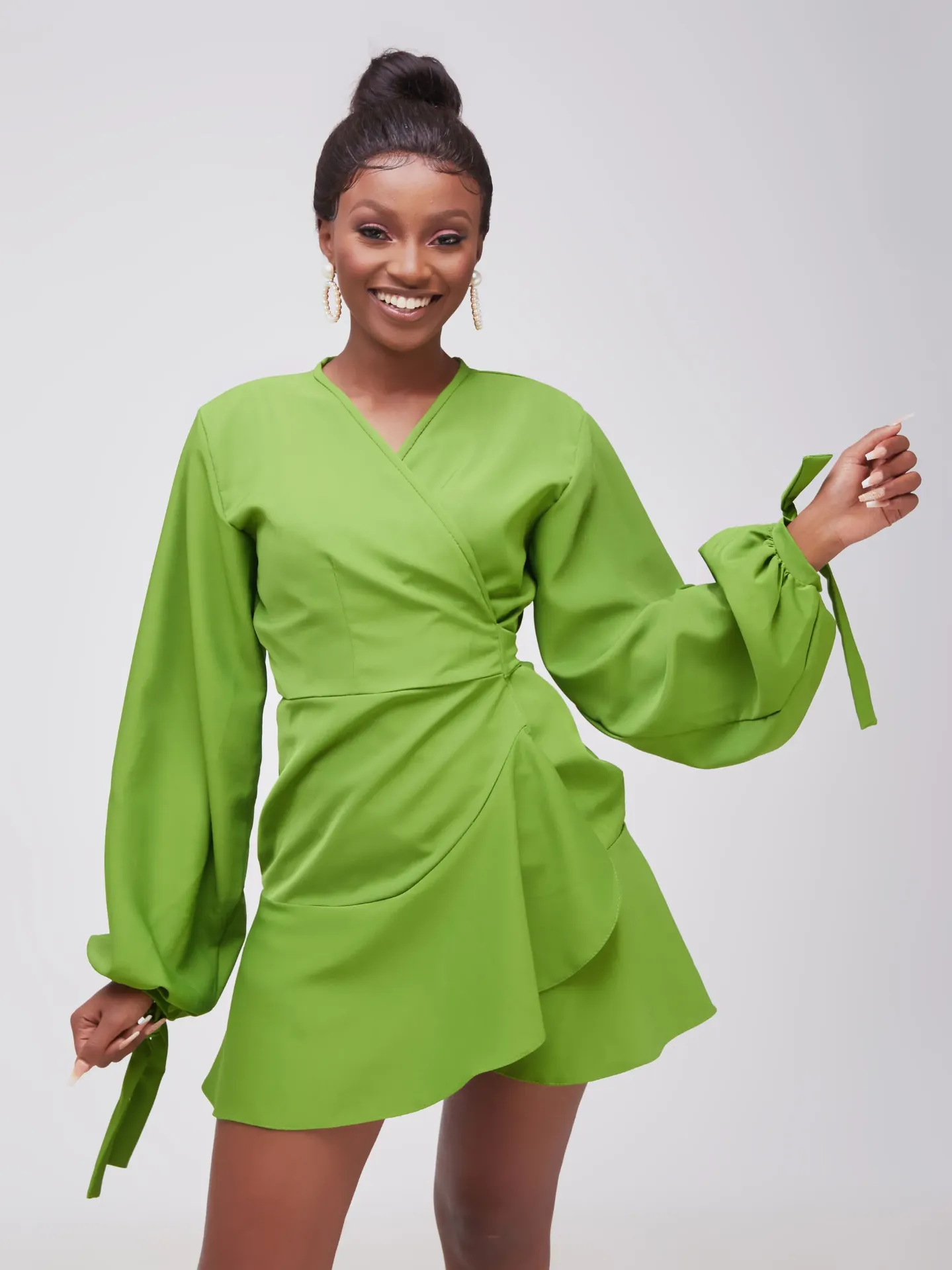[Green] Kajire Dress Olive Green (2XS)