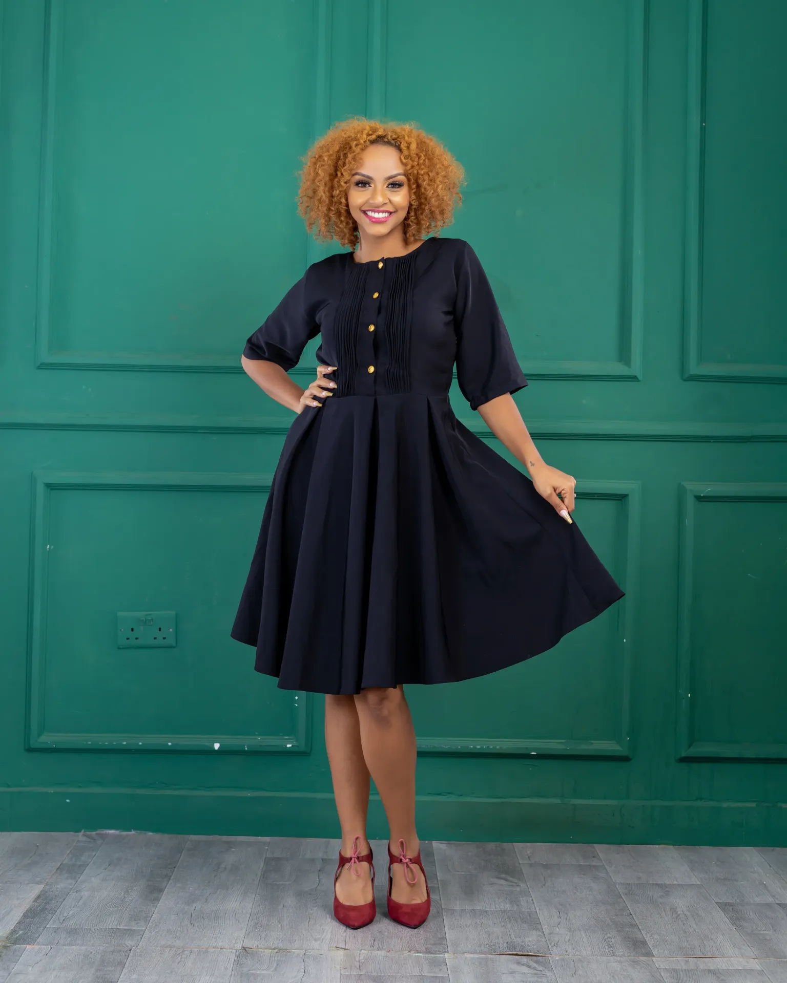 Kalalu Dress Black