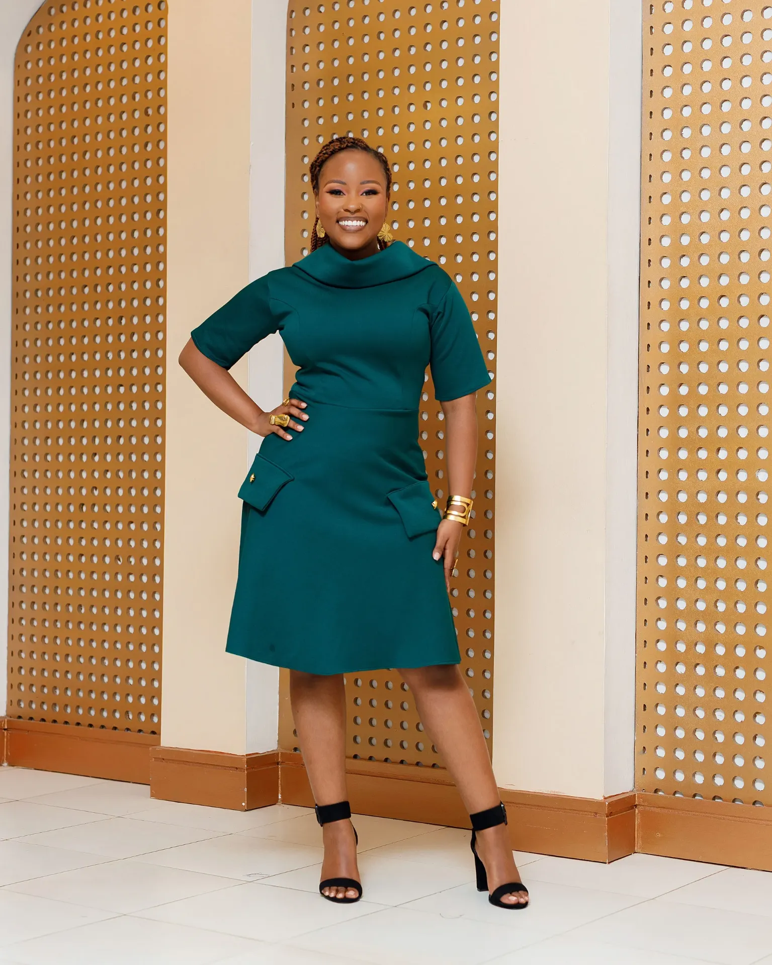 Karinga Dress Emerald Green