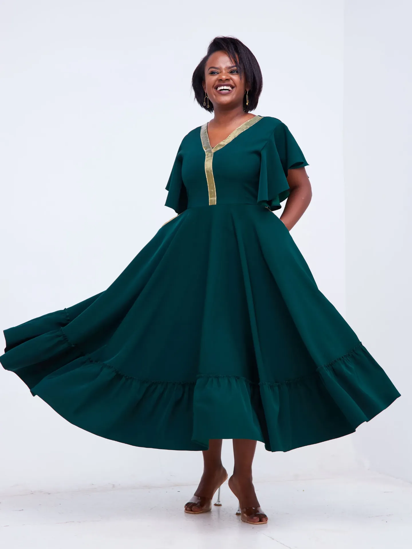 Kawiri Maxi Dress Hunters Green