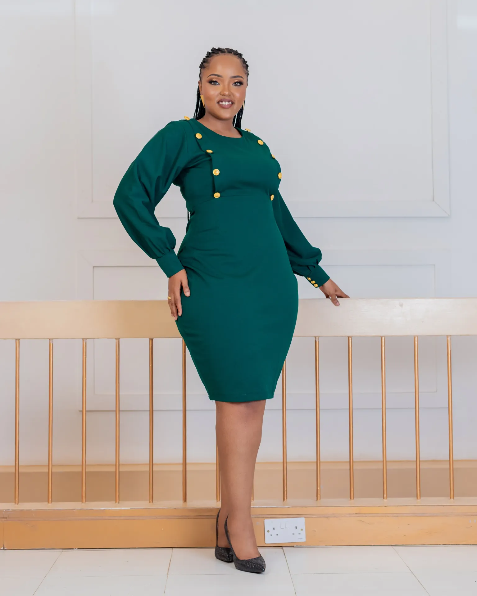 Koilel Dress Emerald Green