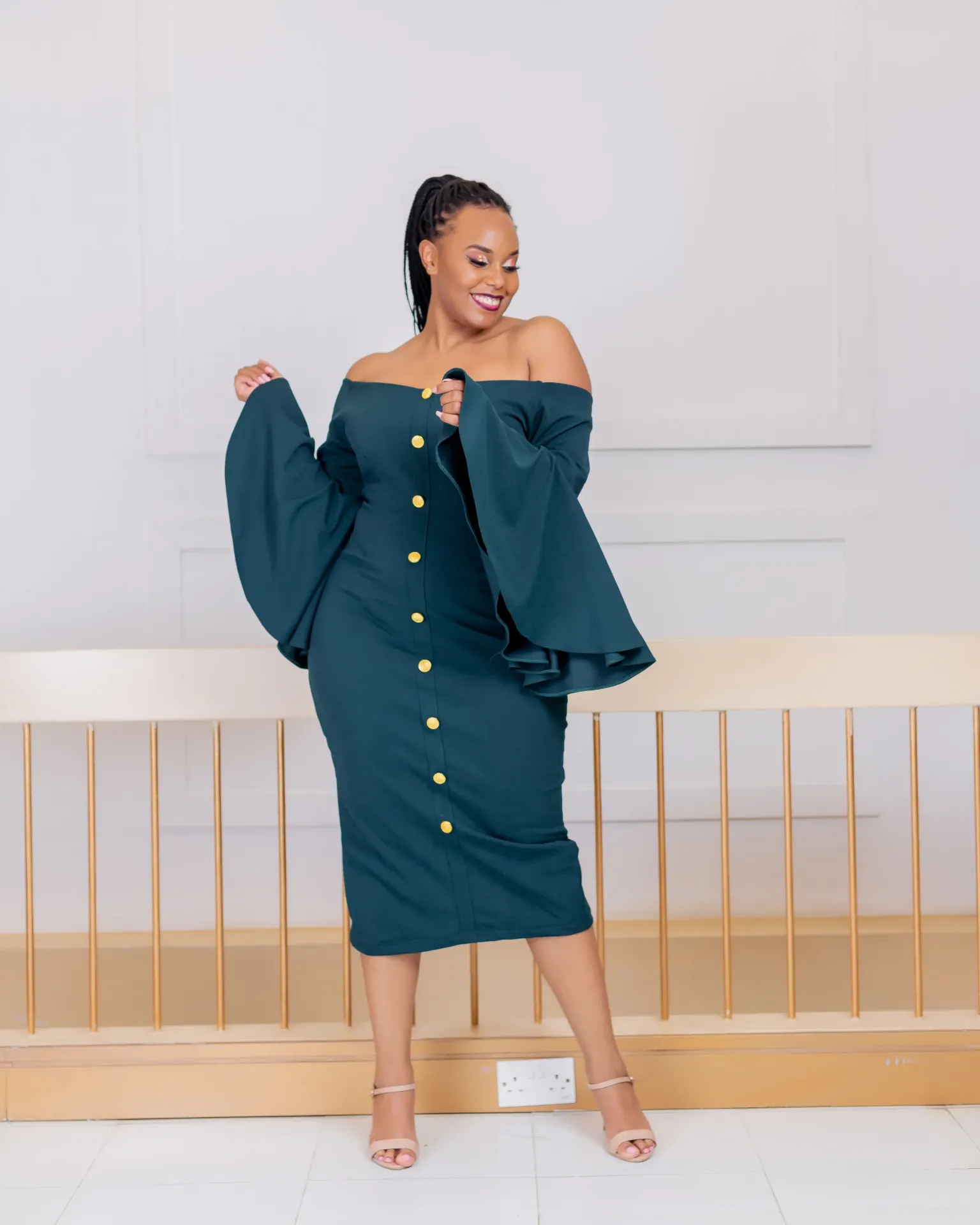 Koteyo Midi Dress Green
