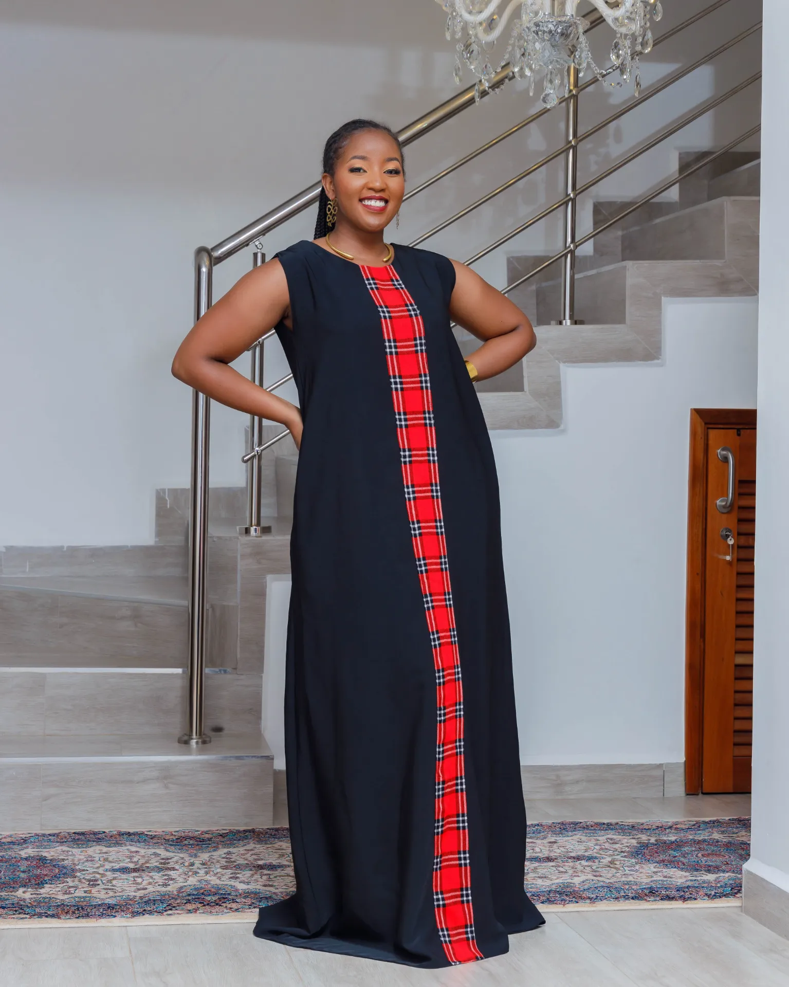 Maasai Chola Maxi Dress Black