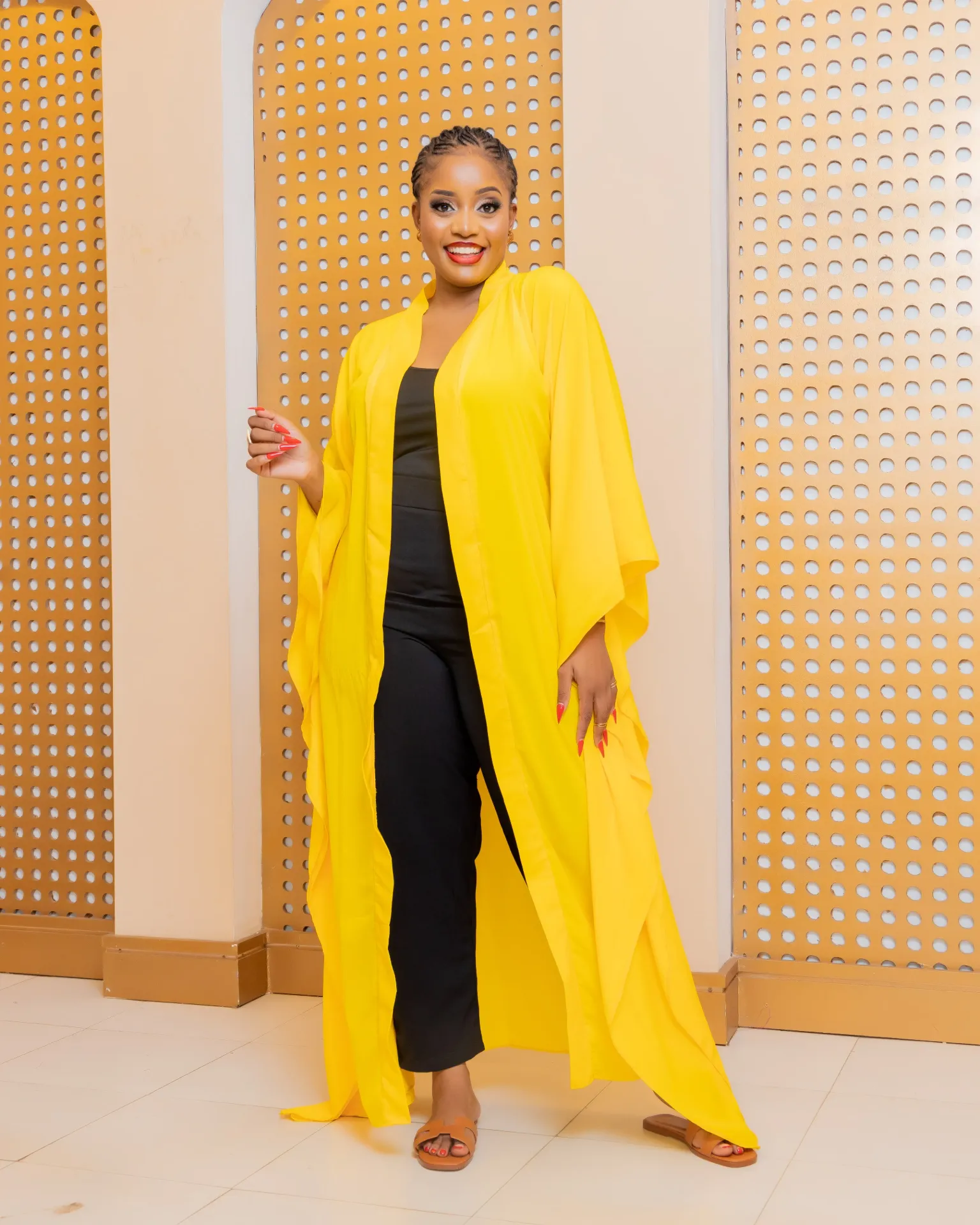 [Yellow] Matian Kimono Mustard Yellow (2XS)