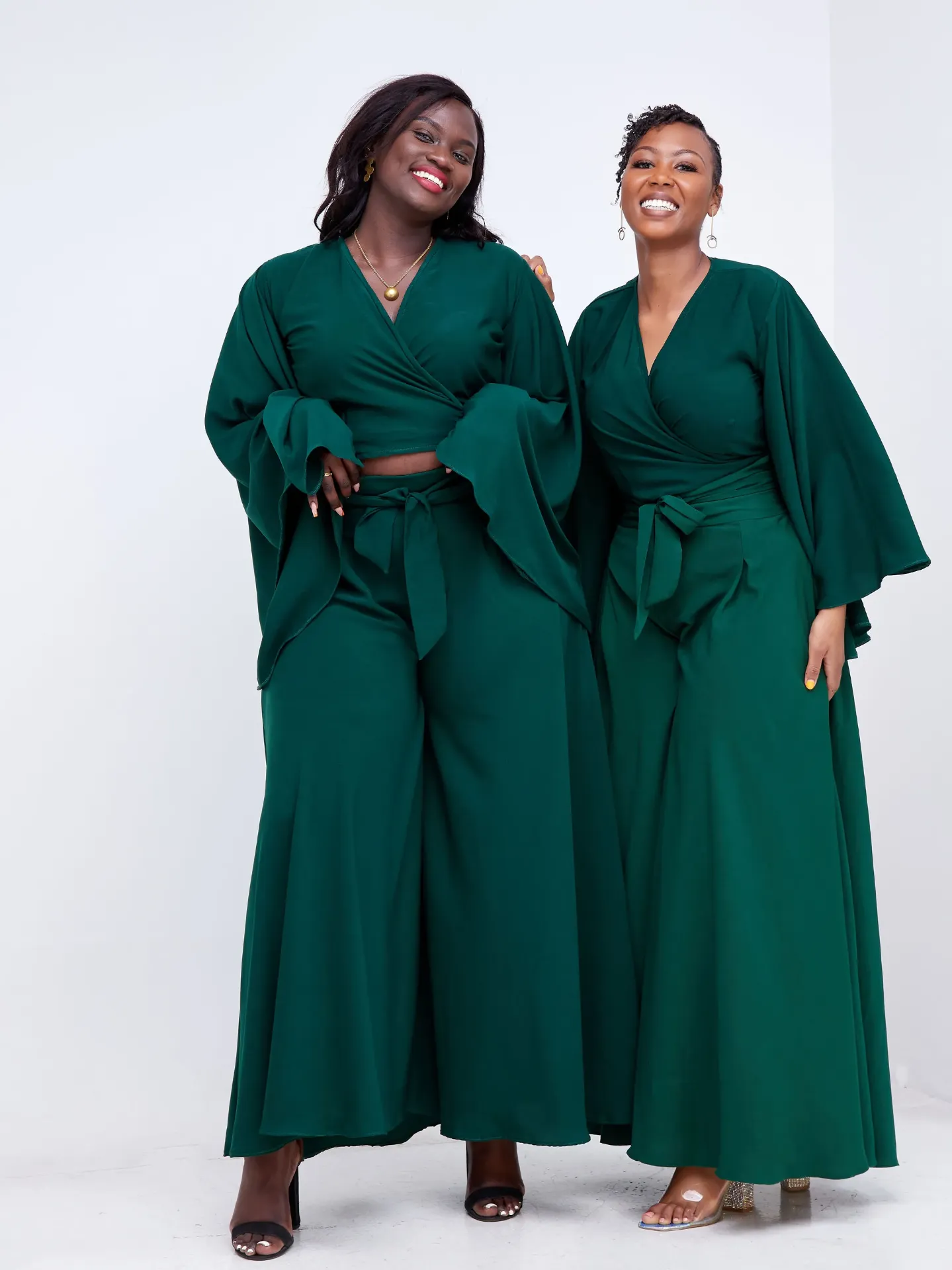 [Green] Matian Set Pallazo Top Emerald Green (2XS)