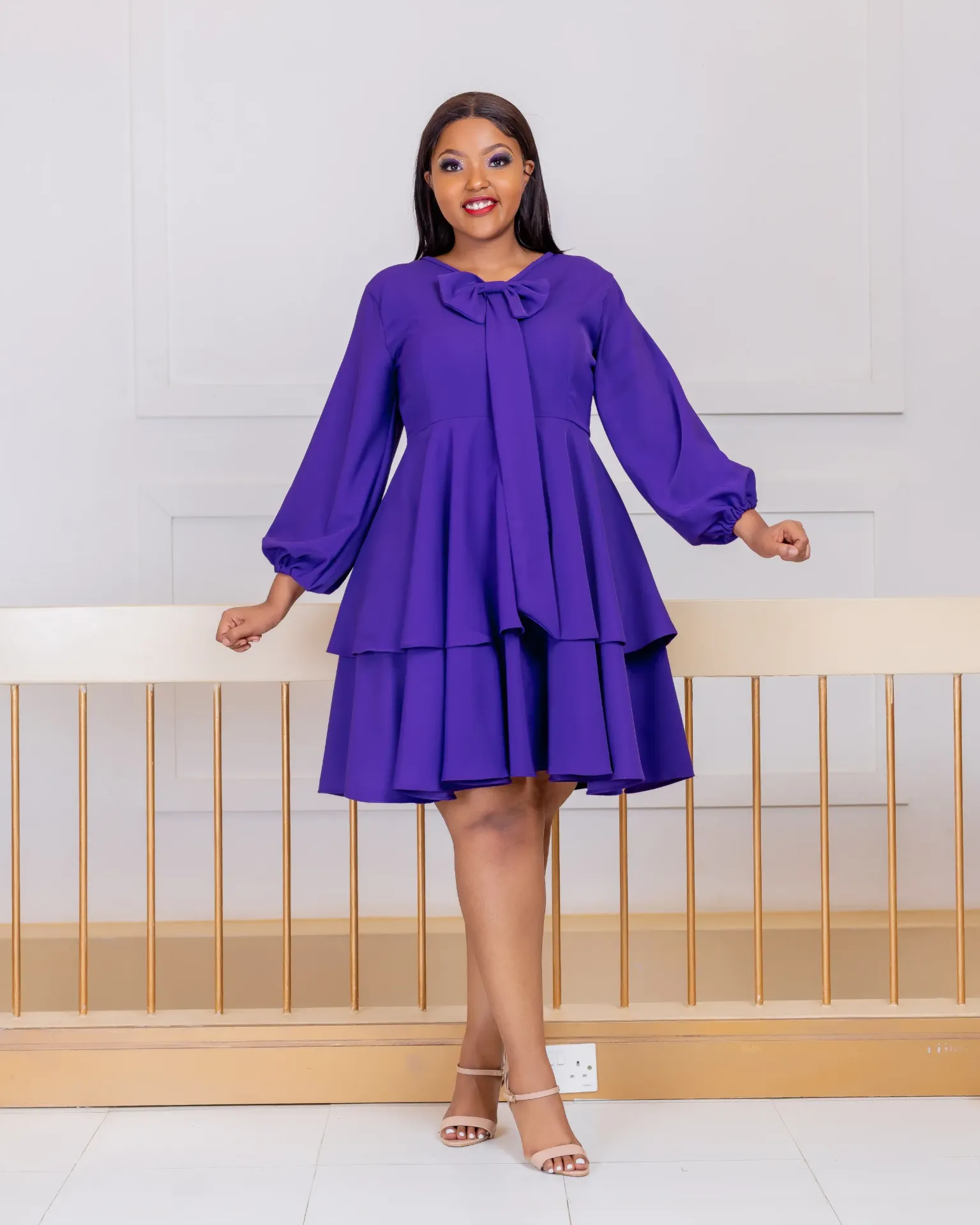 Olooseos Dress Royal Purple