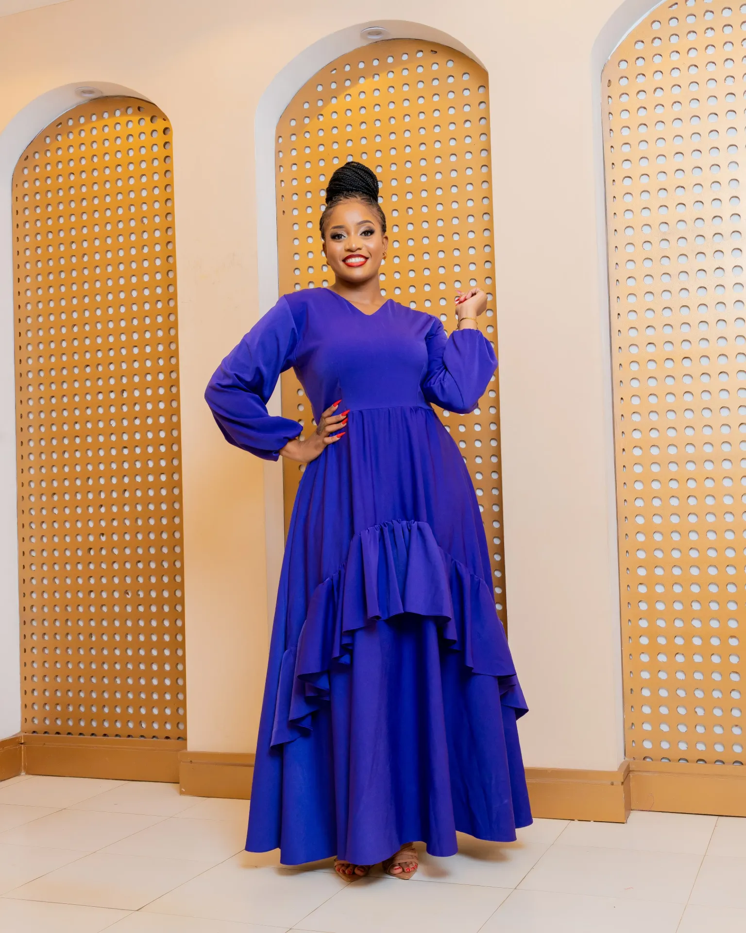 Ramasha Maxi Dress Purple