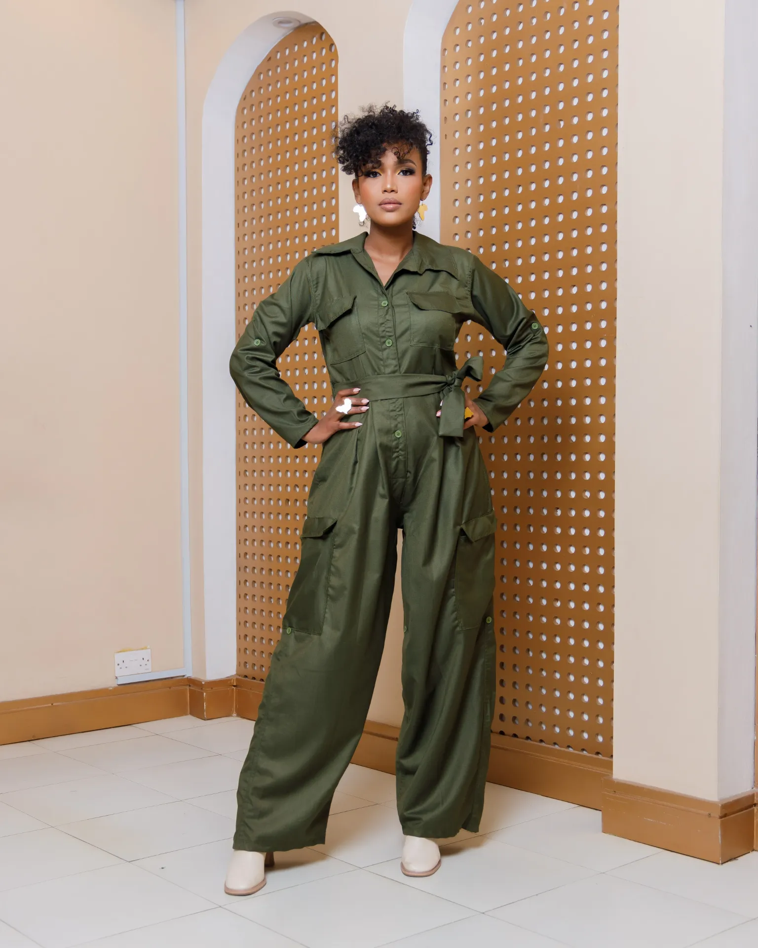 Safari Mara Jumpsuit Jungle Green