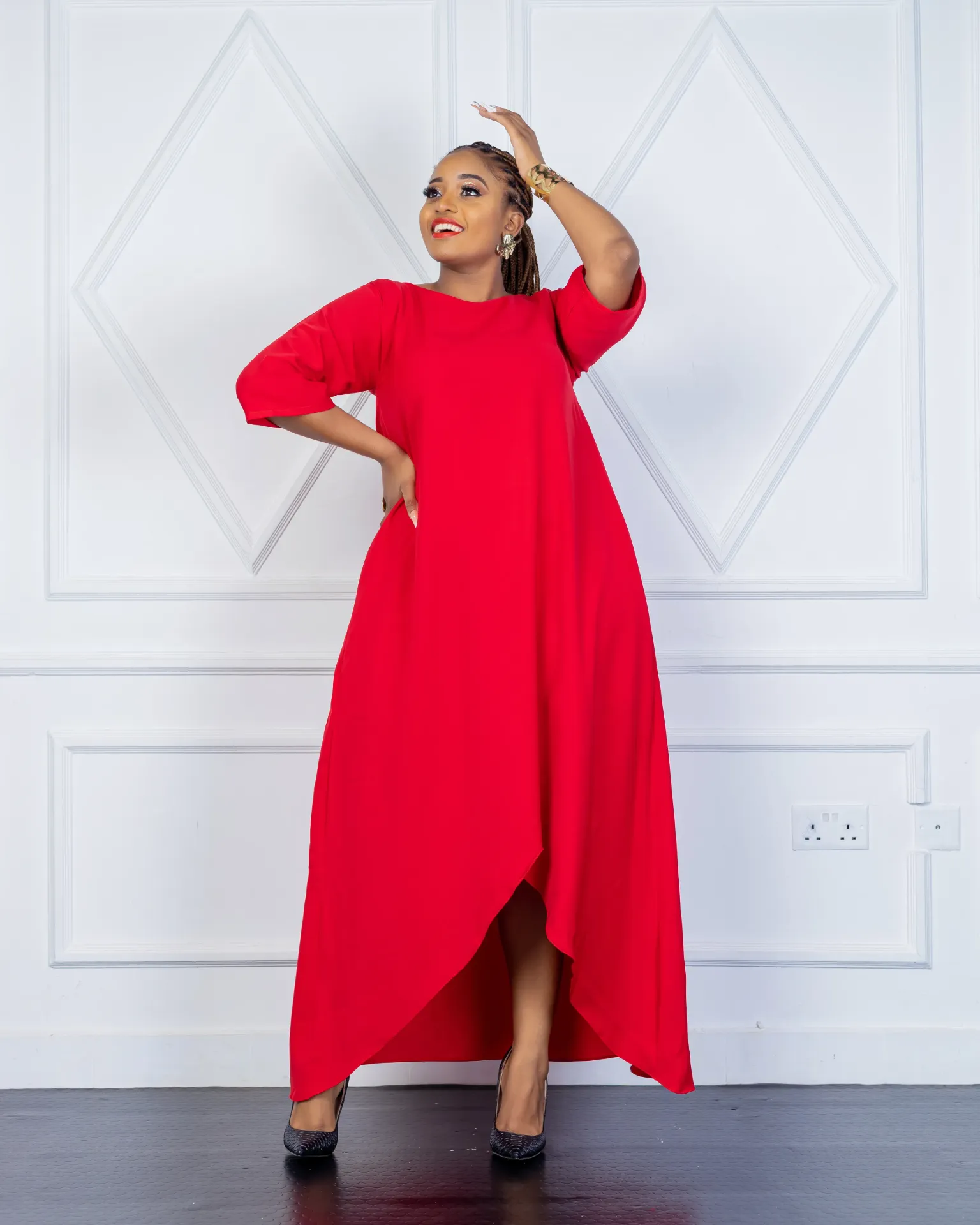 Saito Dress Red