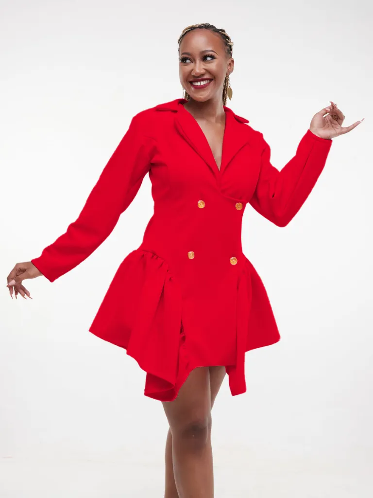 [Red] Kibusu Dress Red (2XS)