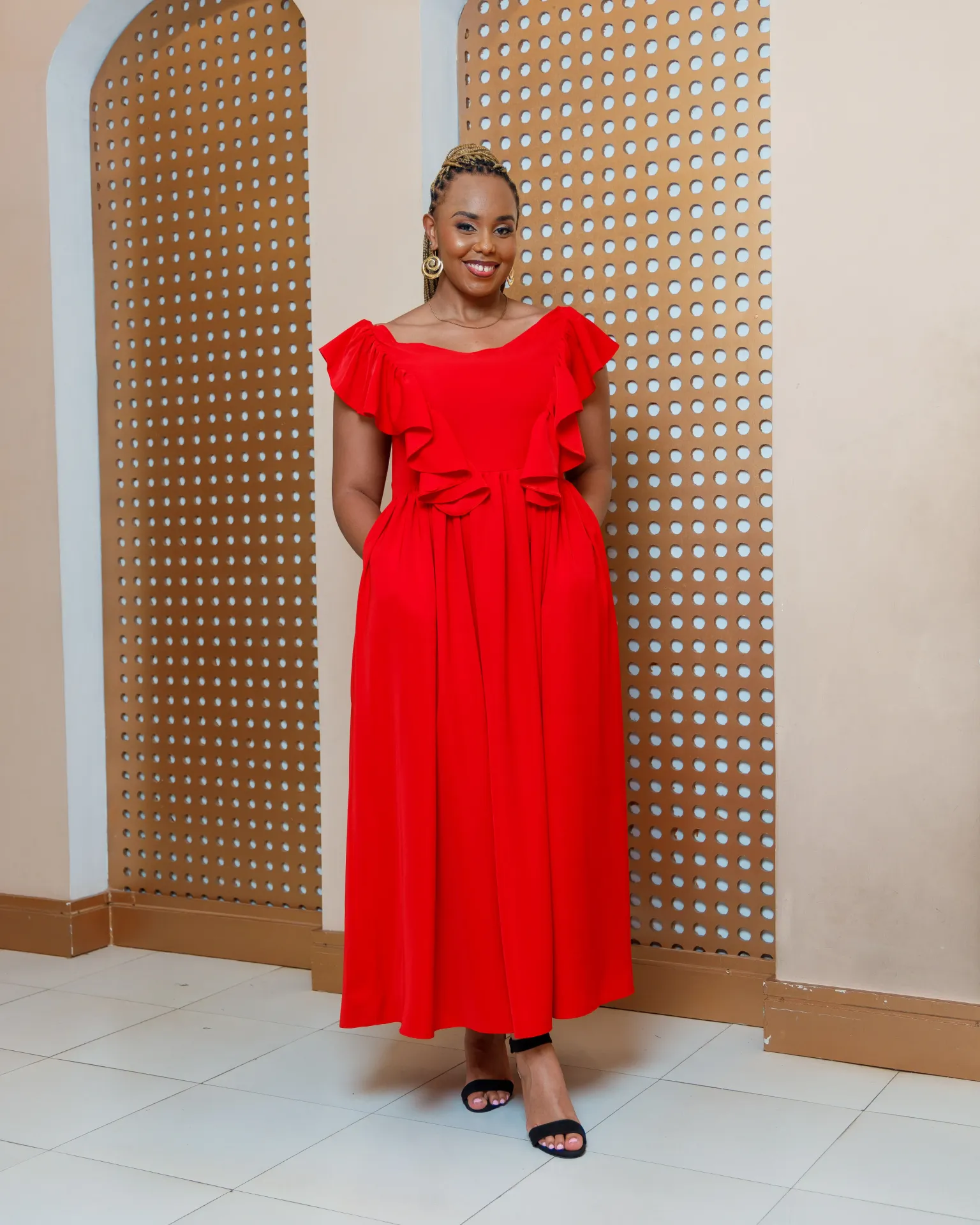 Sobo Maxi Dress Red