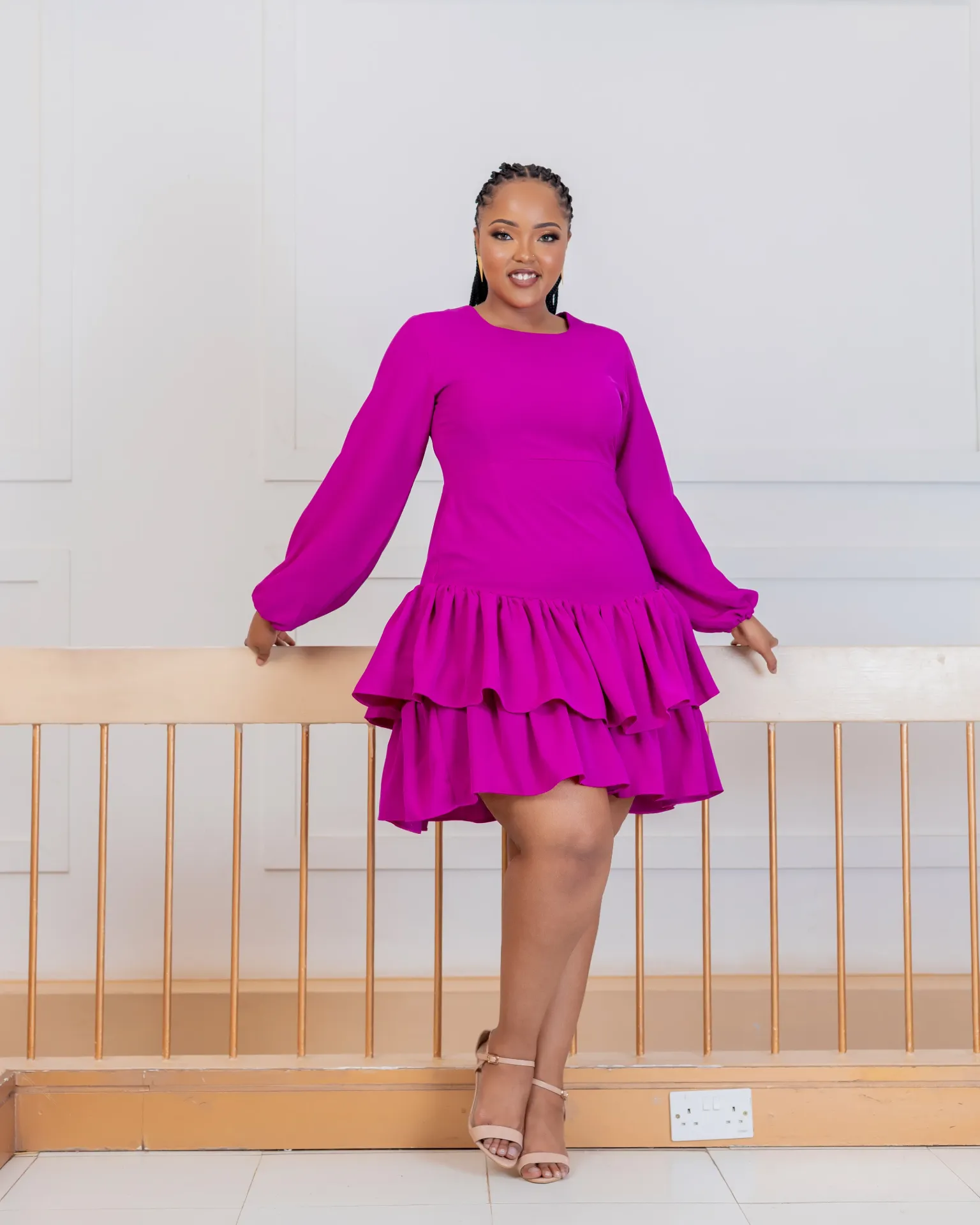 [Fuchsia] Soy Dress Fuchsia (2XS)