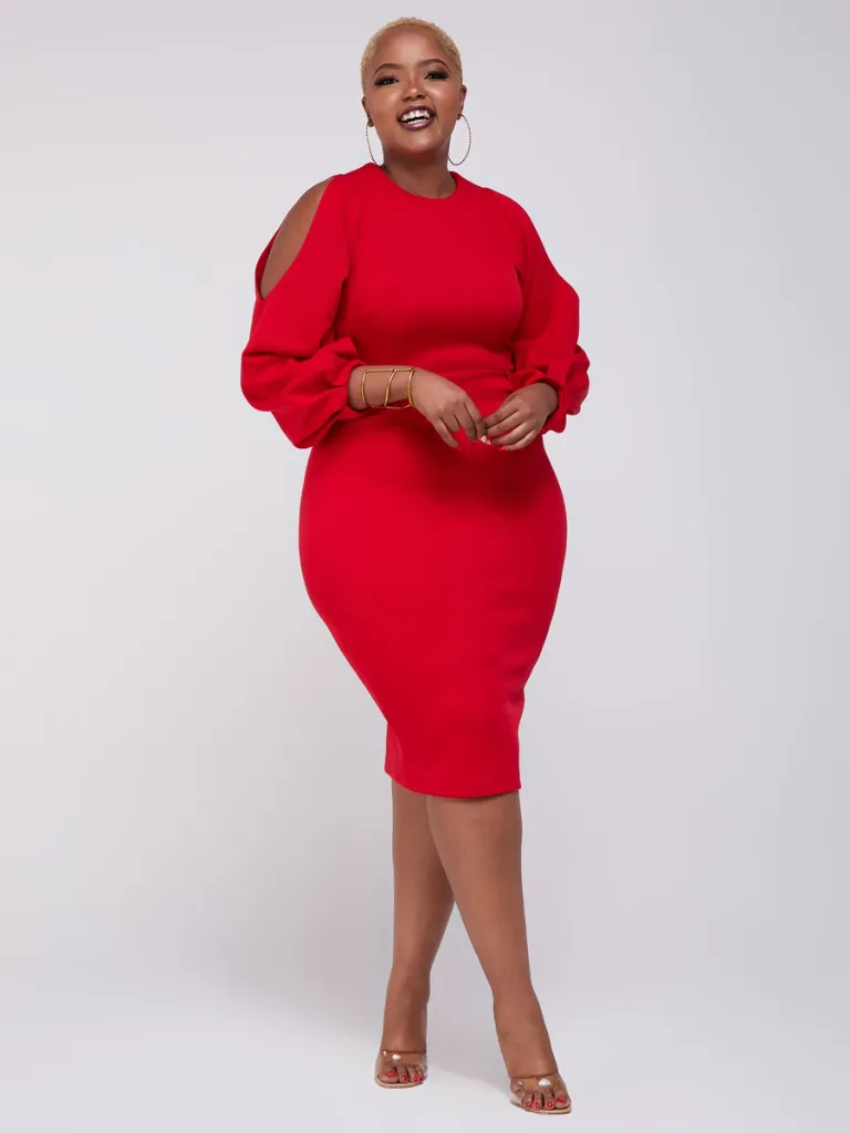 [Red] Titila Dress Red (2XS)