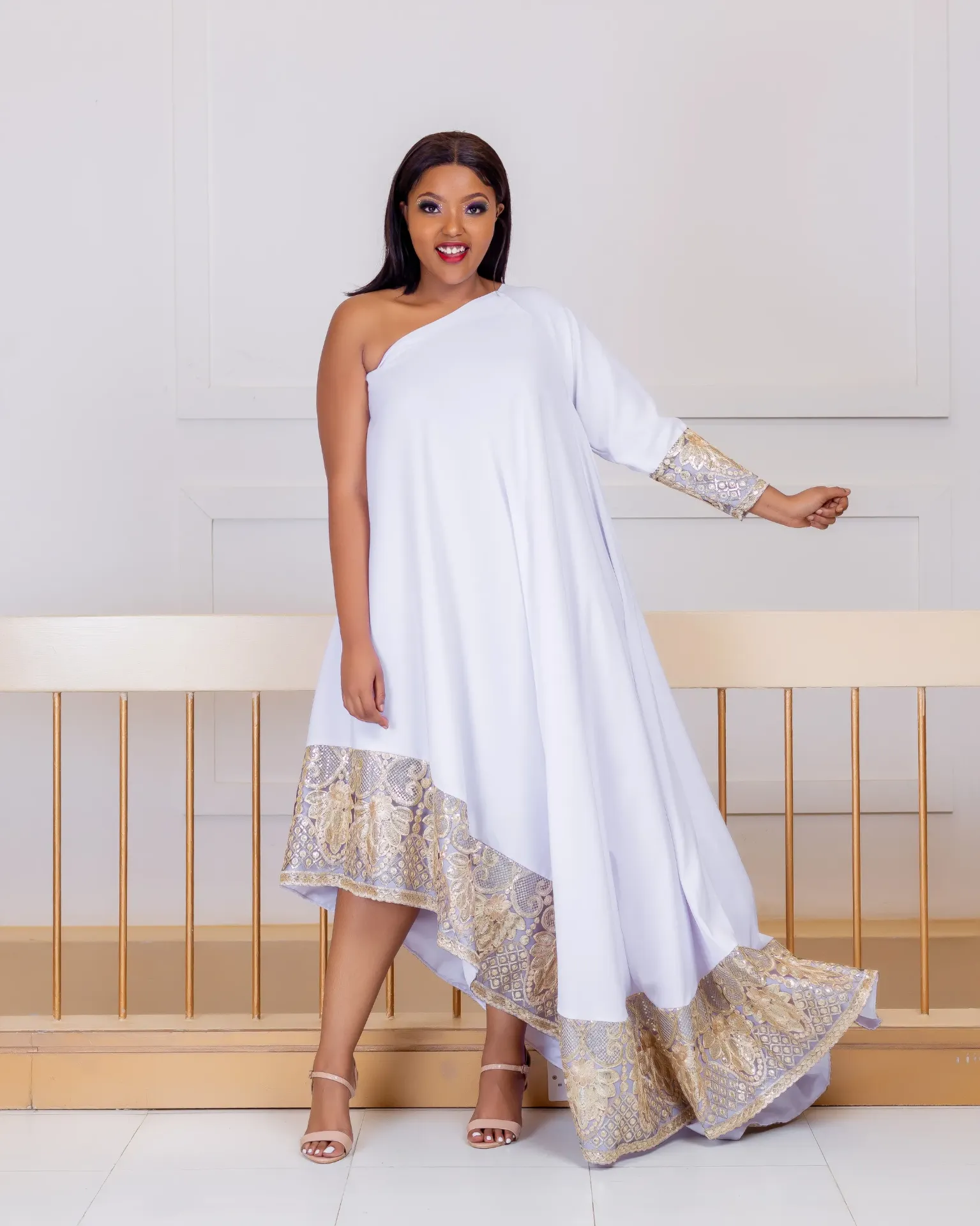 [White] Titimet Arabic Dress White (2XS)