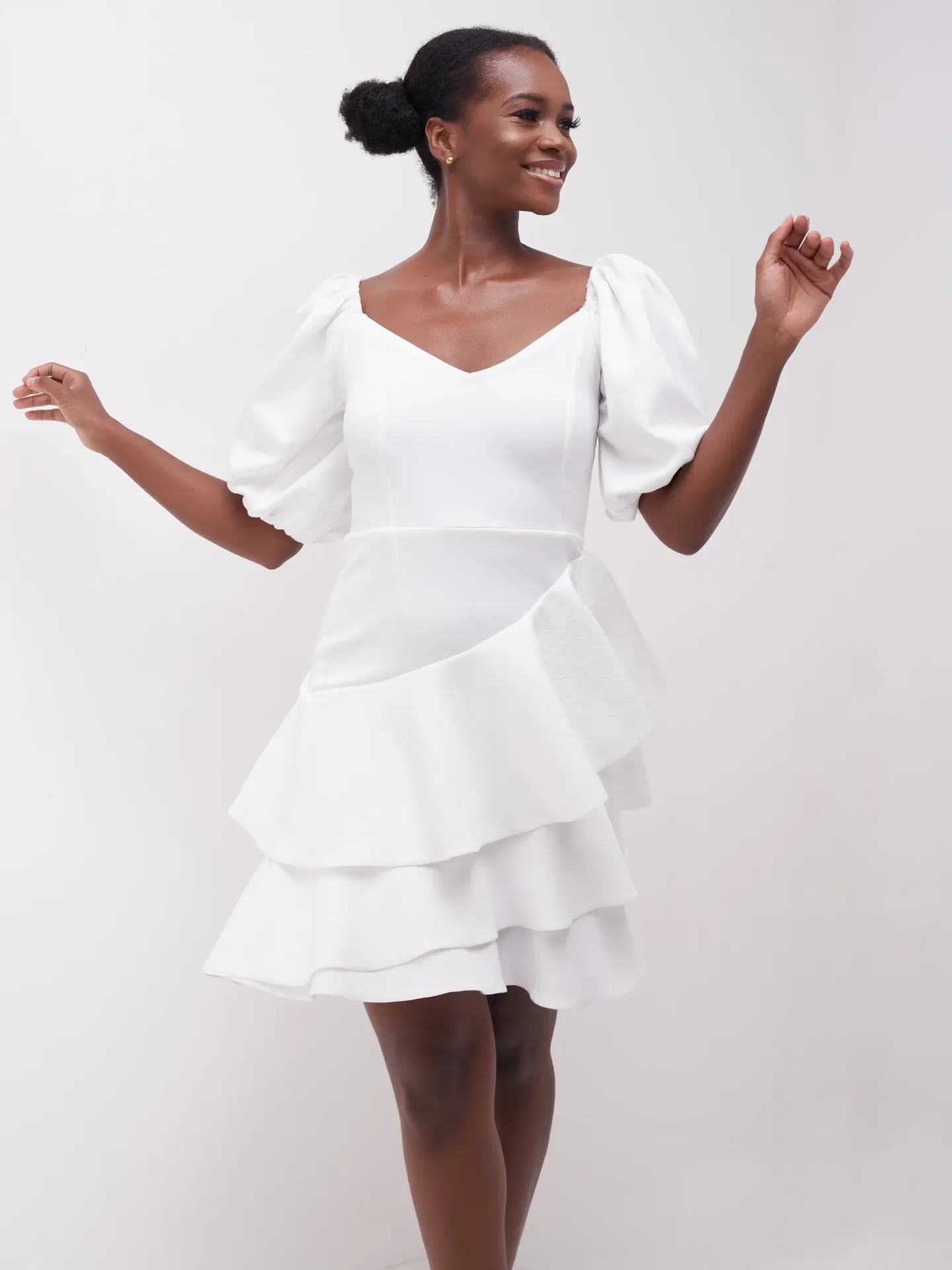 Turo Dress White