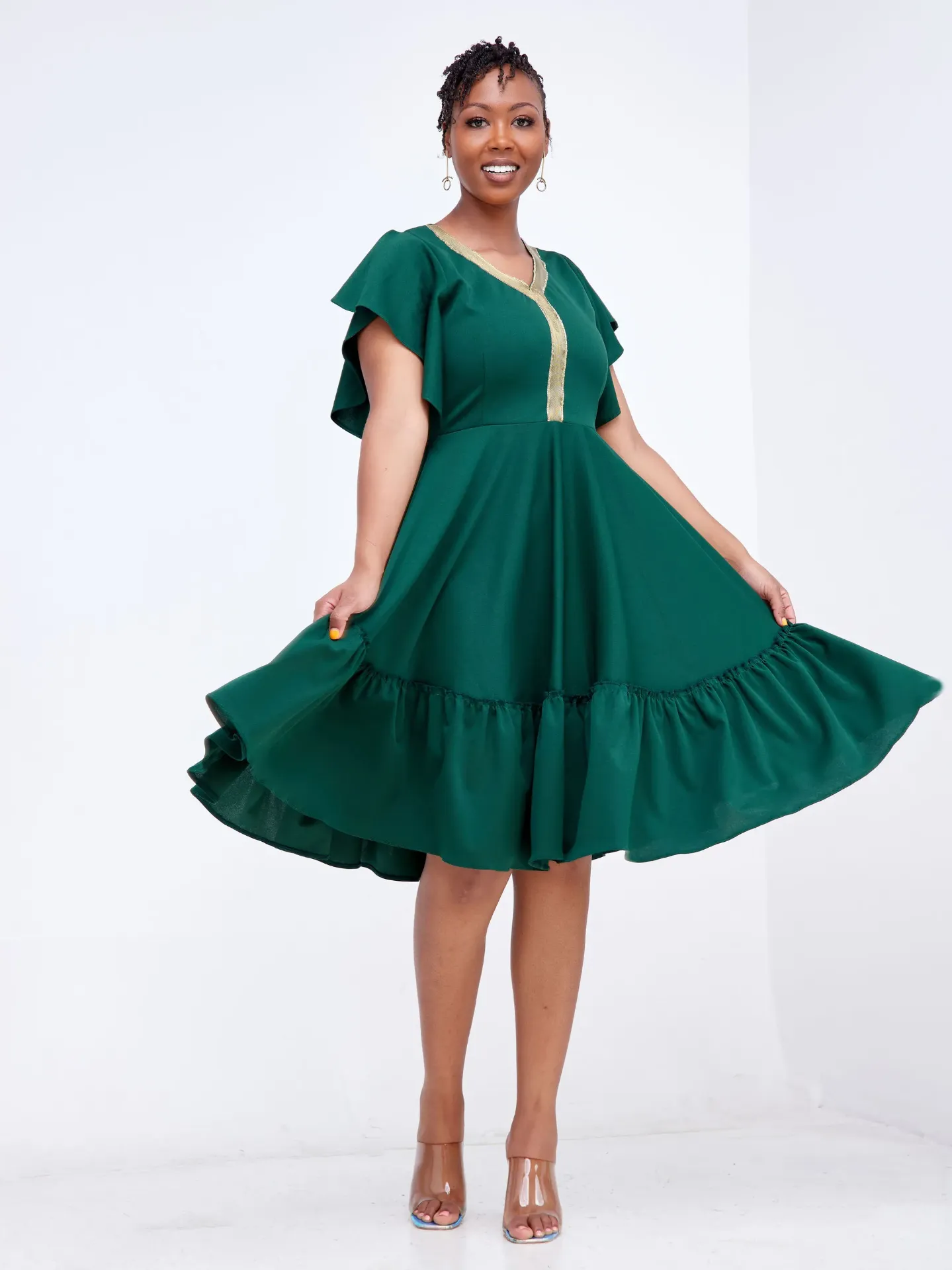 Urudi Dress Emerald Green