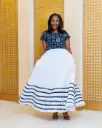 Ankara Akala Maxi Dress- Black
