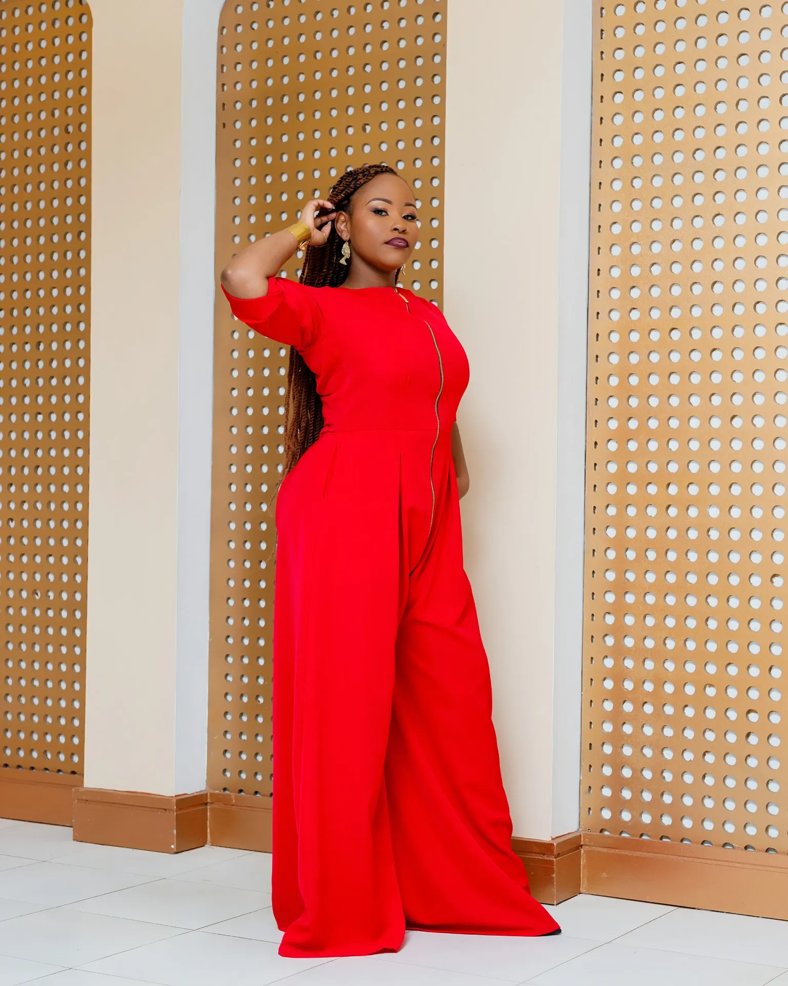 Kayata Jumpsuit - Red
