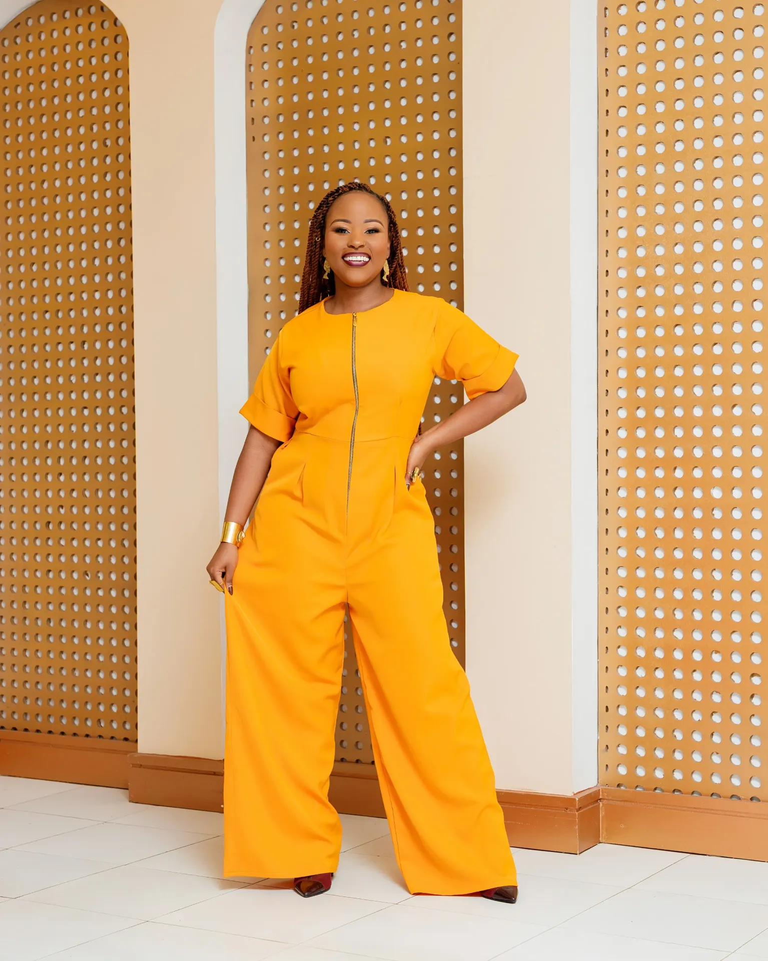 Kayata Jumpsuit - Mustard Yellow
