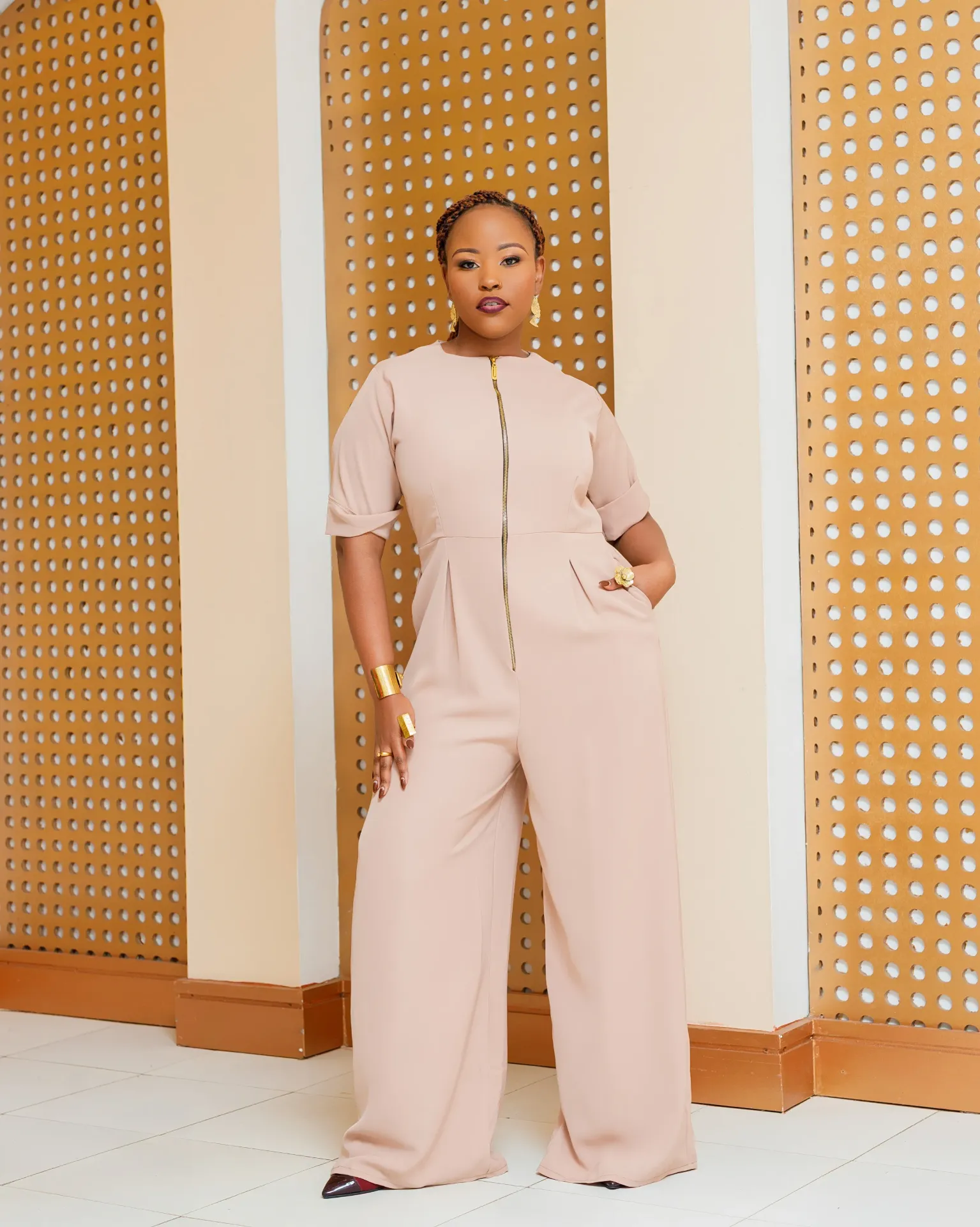 [NUDE] Kayata Jumpsuit - Nude (2XS)