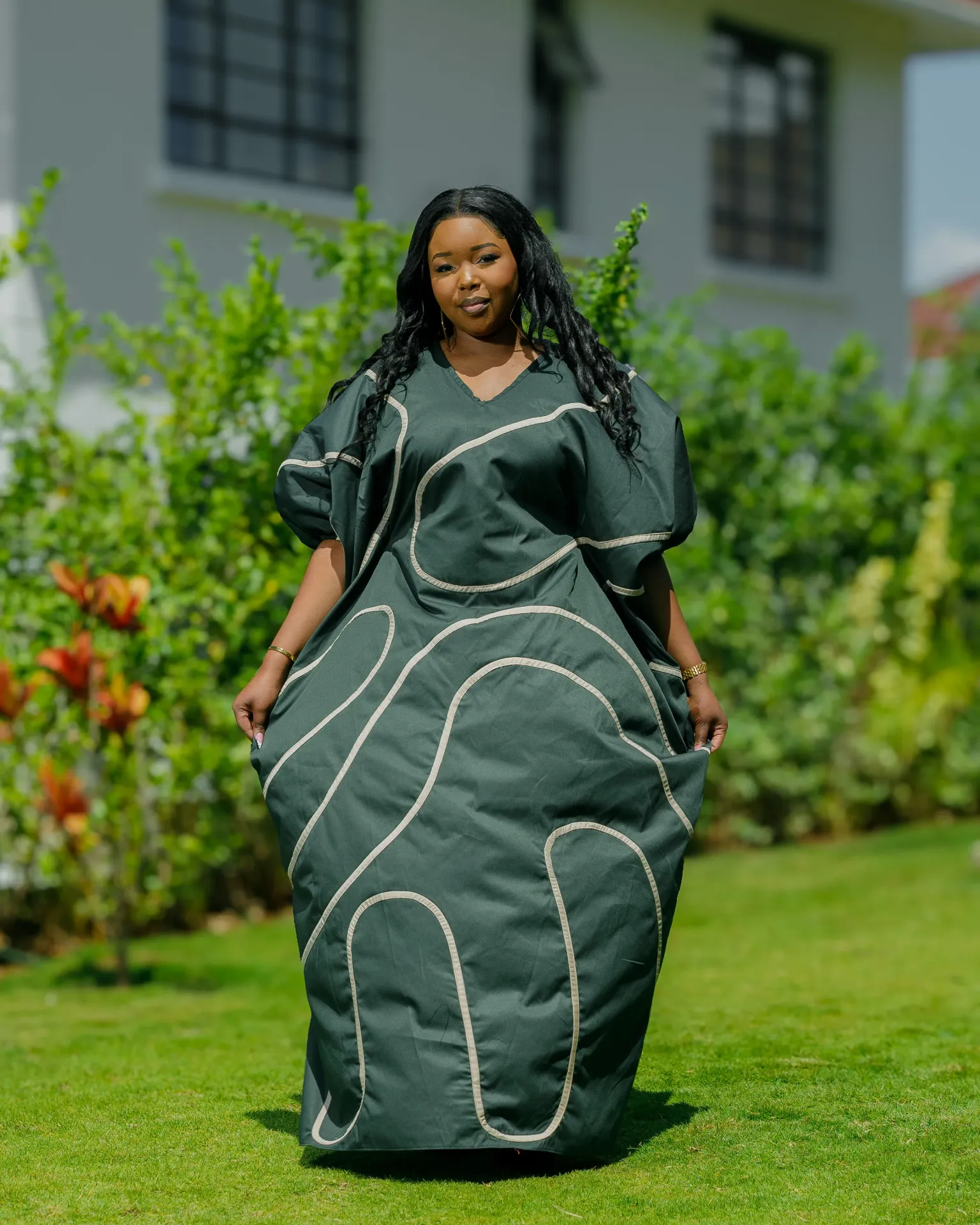 Banya Cotton Kaftan - Green