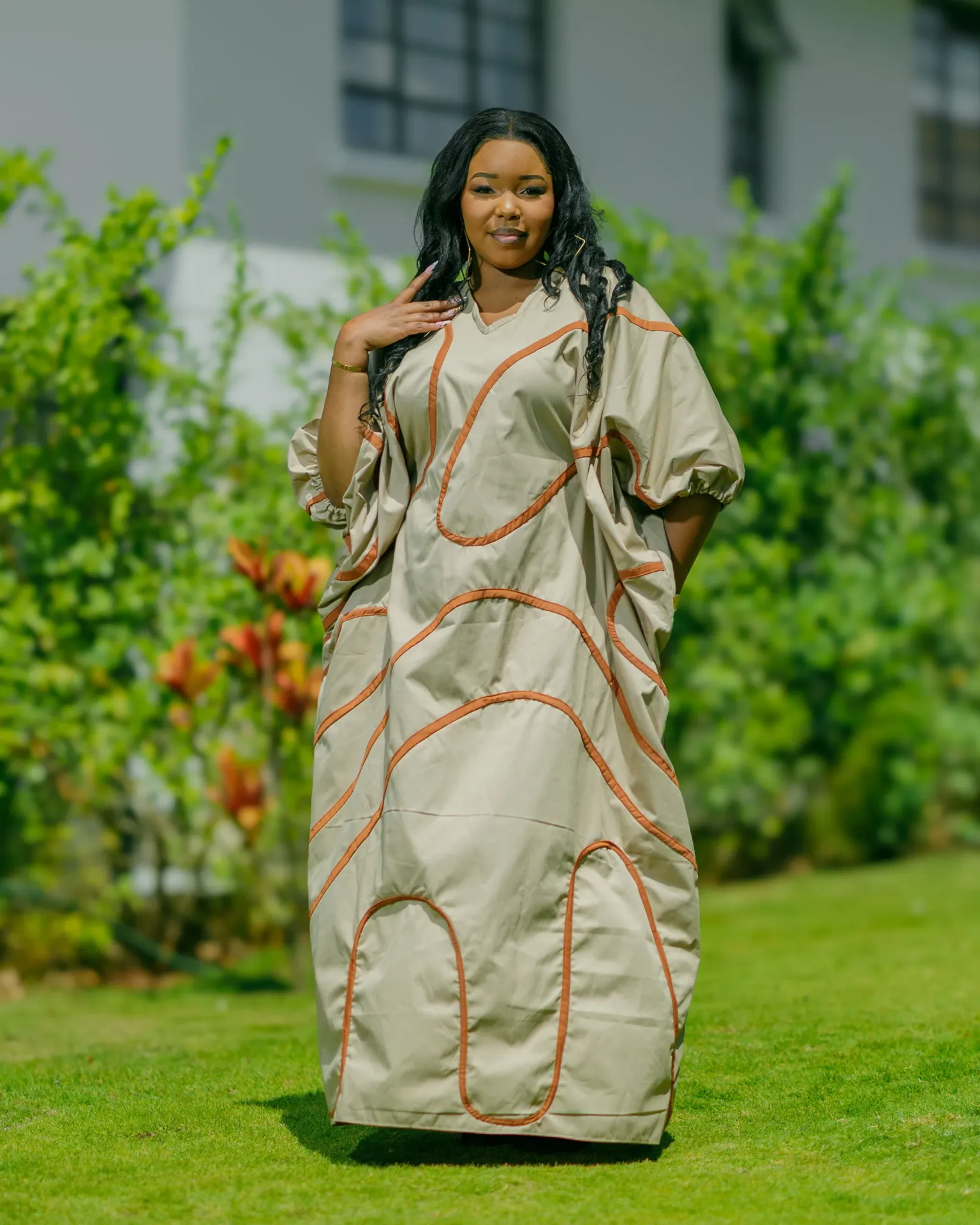 Banya Cotton Kaftan - Nude