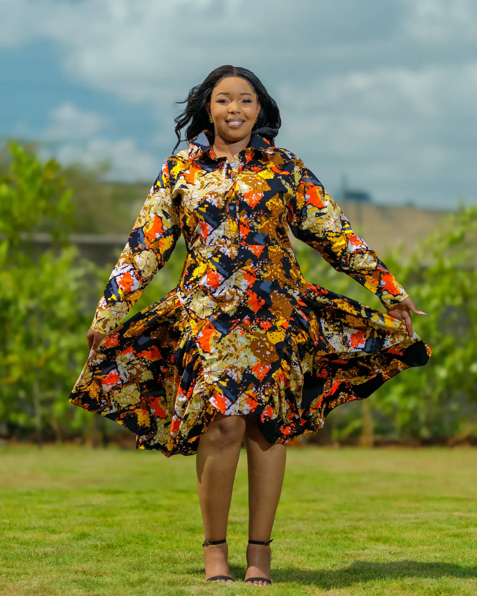 [Tie/Die] Katuaa Ankara Dress - Tie/Die (2XS)
