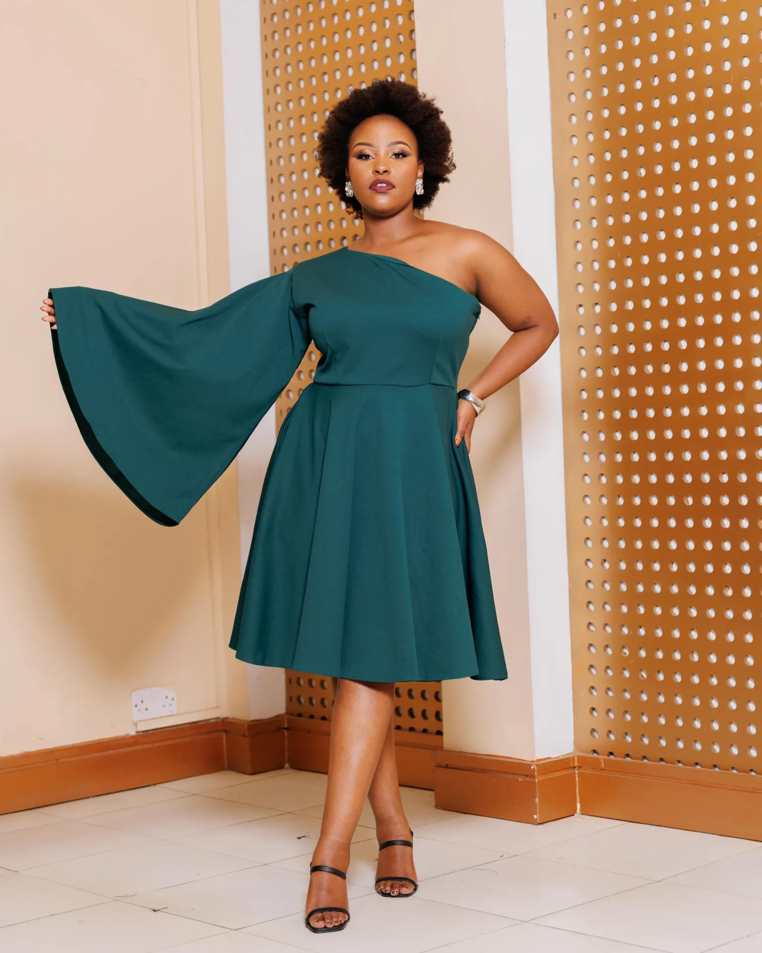 [EMERALD GREEN] Akelo Dress - Emerald Green (2XS)