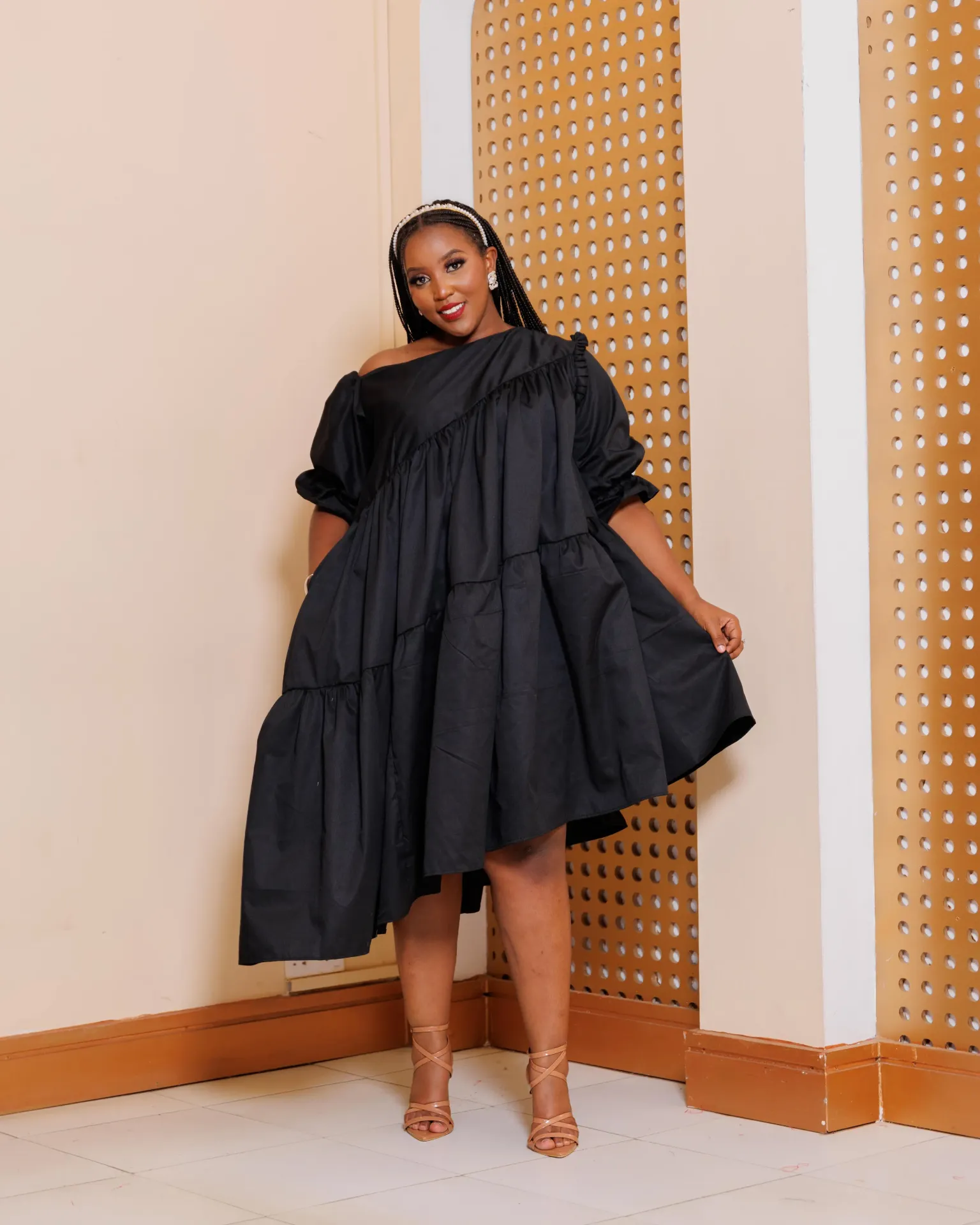 [BLACK] Gikumene Dress - Black (2XS)