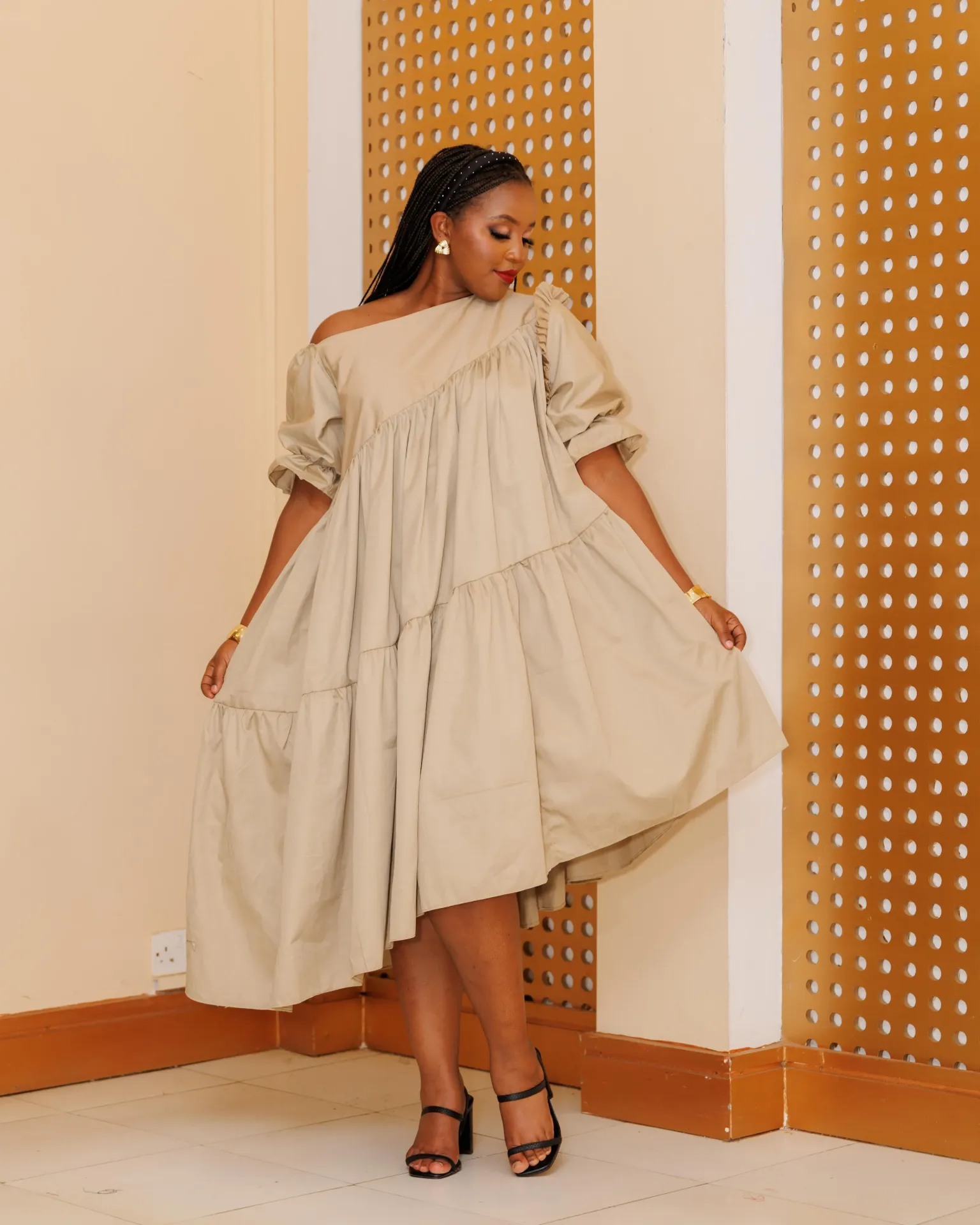 [NUDE] Gikumene Dress - Nude (2XS)