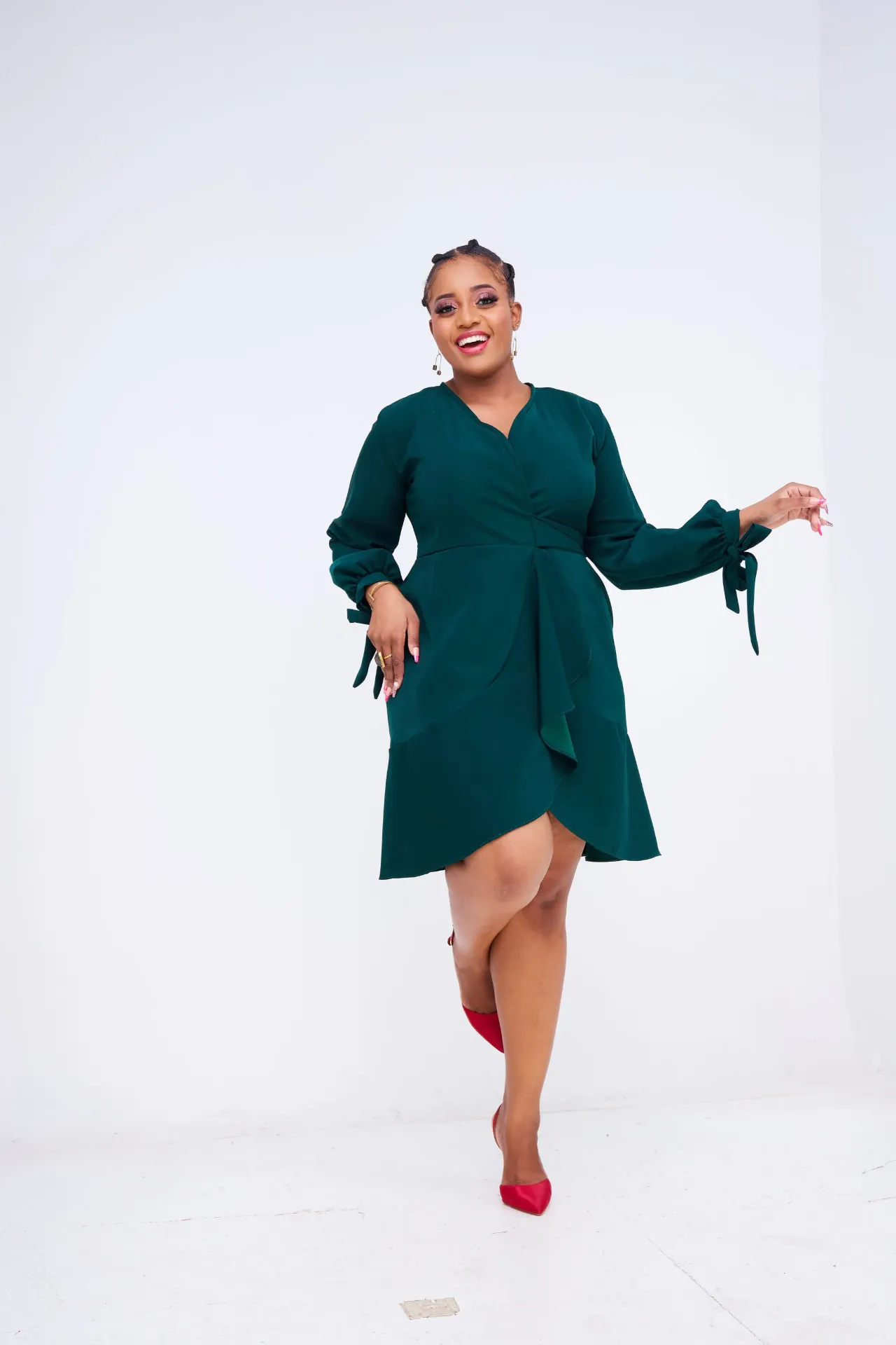 Kajire Dress Emerald Green
