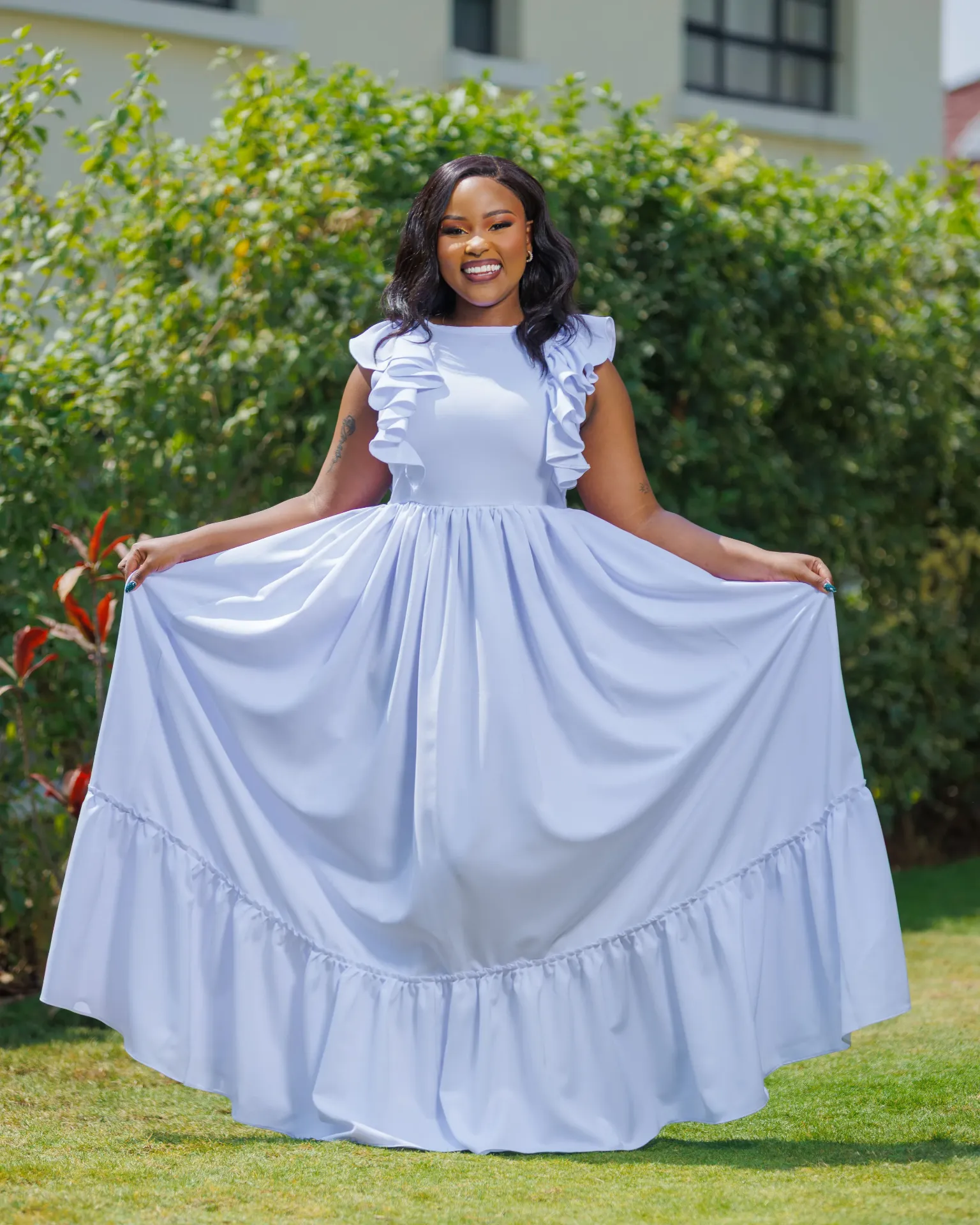 Imbo Maxi Dress White