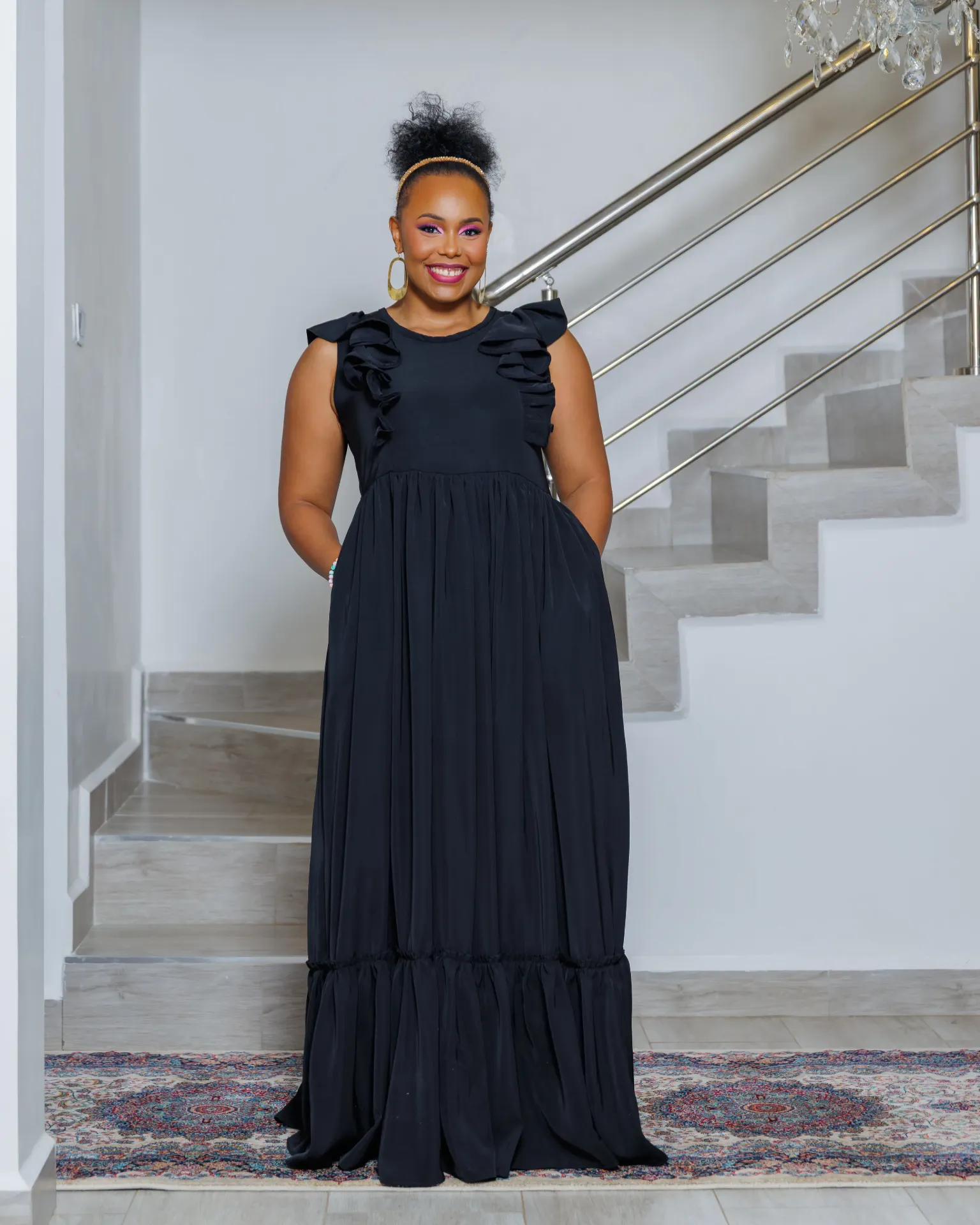 Imbo Maxi Dress Black (2XS)