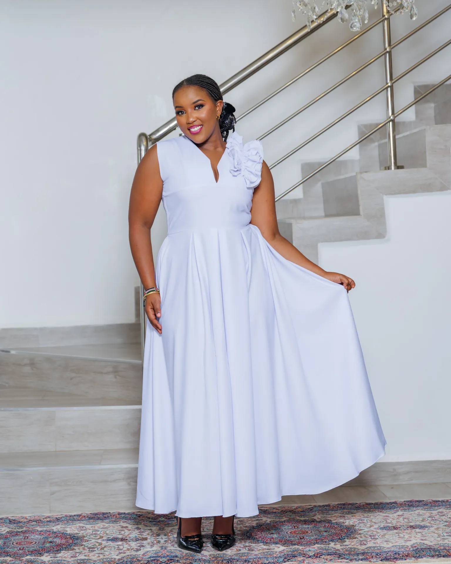 Ombeyi Maxi Dress White