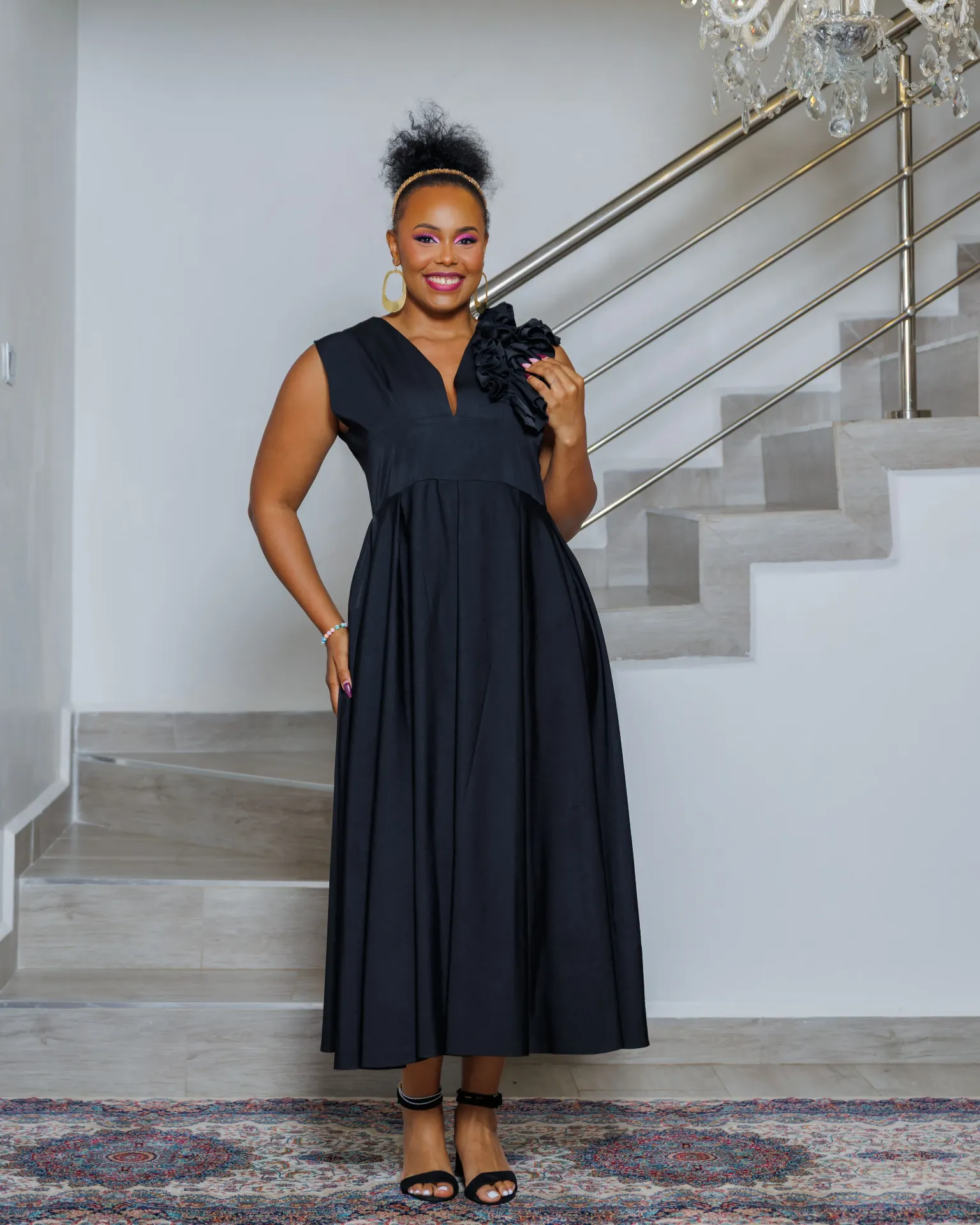 Ombeyi Maxi Dress Black (2XS)