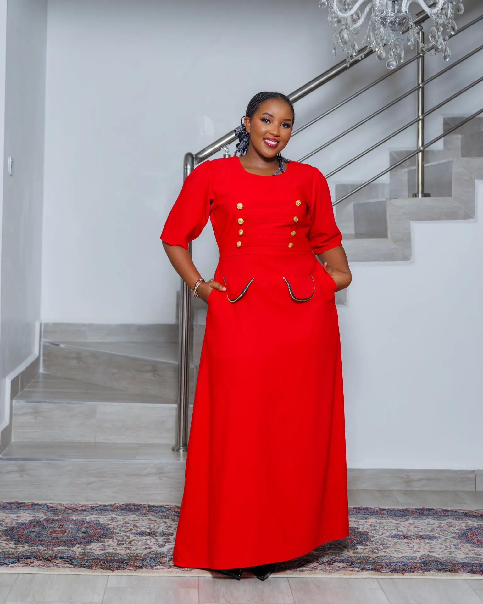 Shadoti Maxi Dress Red