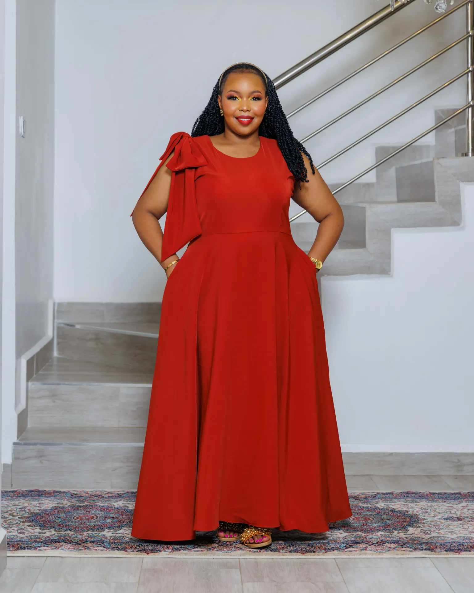Sabaot Maxi Dress Burnt Orange