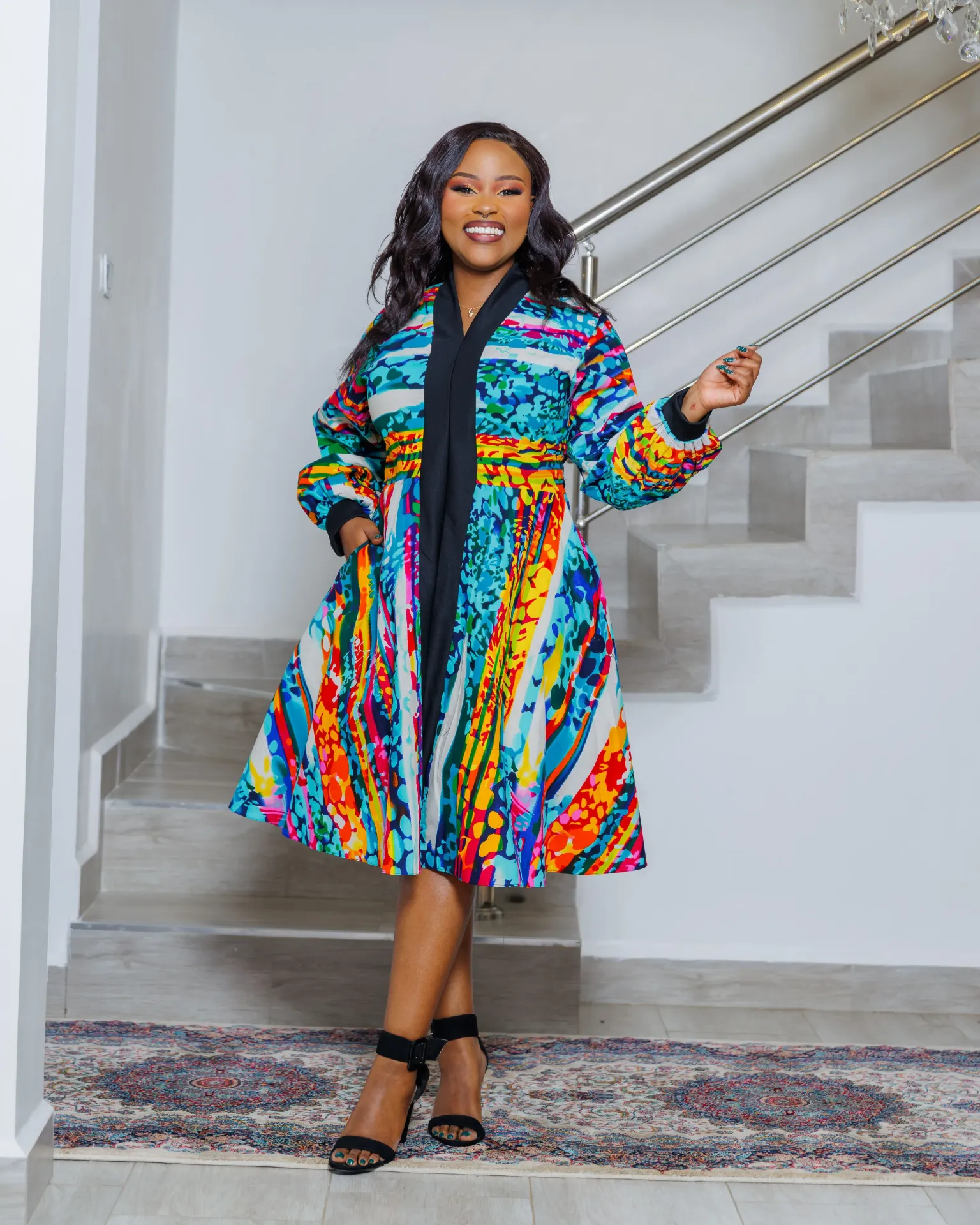 Ankara Kimuka Knee Multicoloured (2XS)