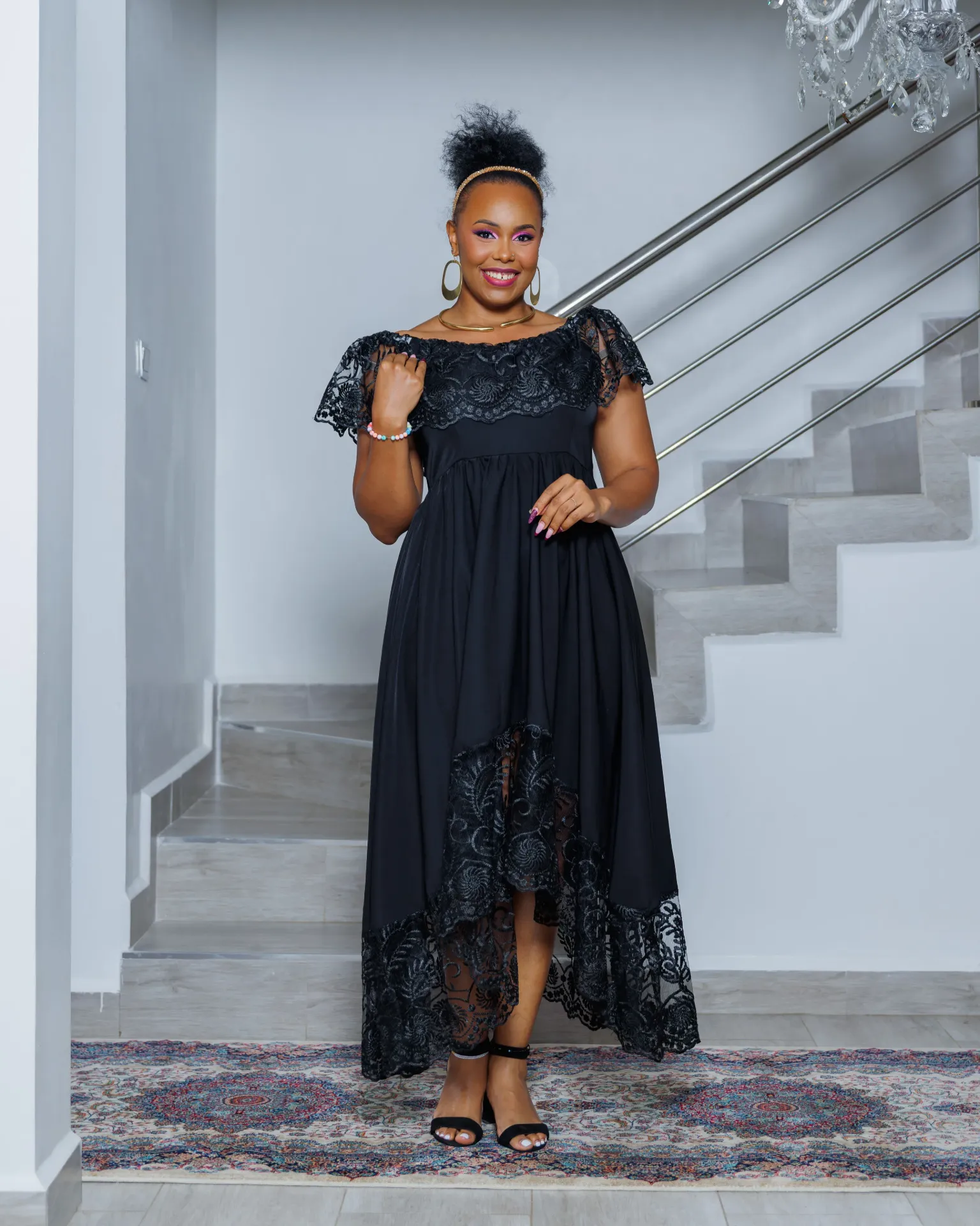 Lugari Maxi Dress Black