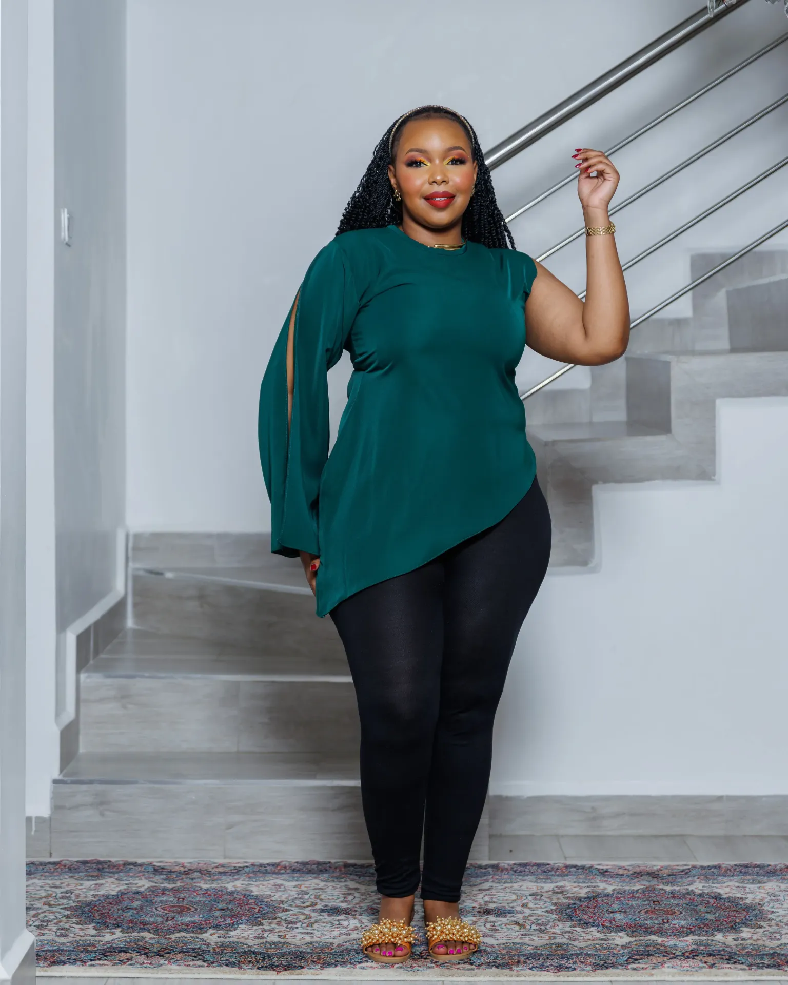 Itandi Blouse Emerald Green (2XS)