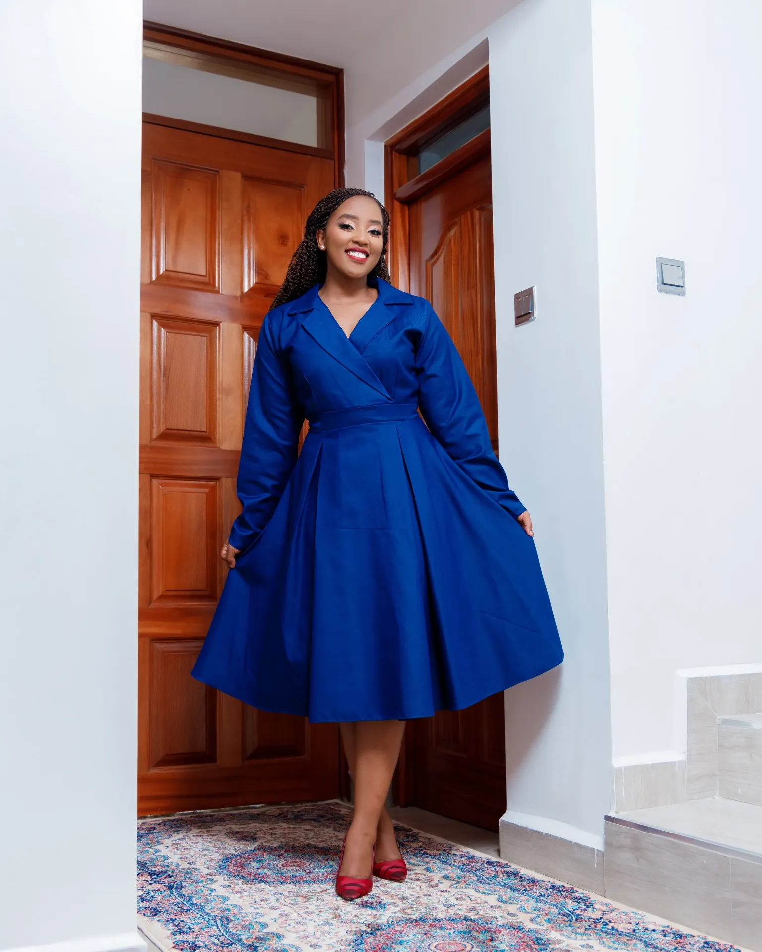 Sakwa Dress Navy Blue CL